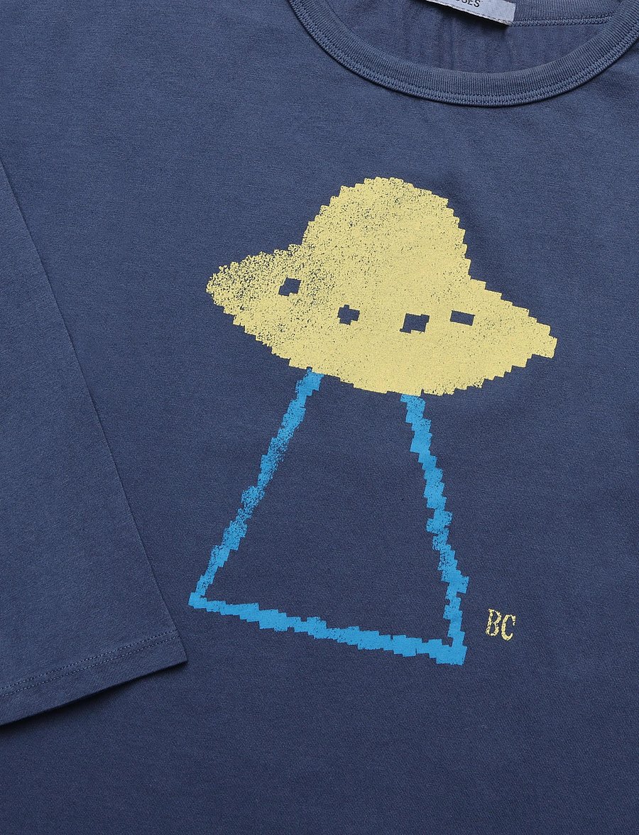 Bobo Choses - Bobo Choses Pixel Abduction T-shirt - pikkade varrukatega t-särgid - navy - 2