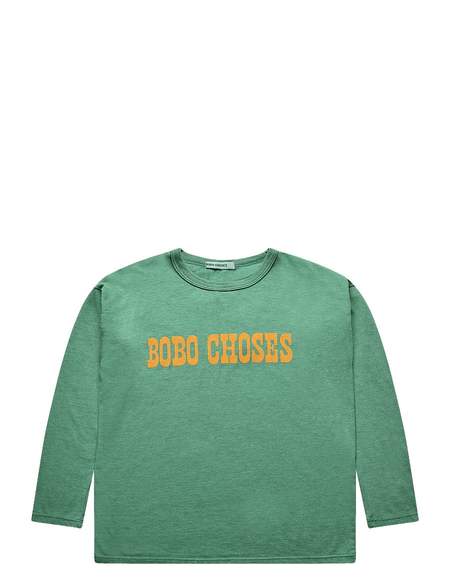Bobo Choses - Bobo Choses Pop T-shirt top - långärmade t-shirts - green - 0
