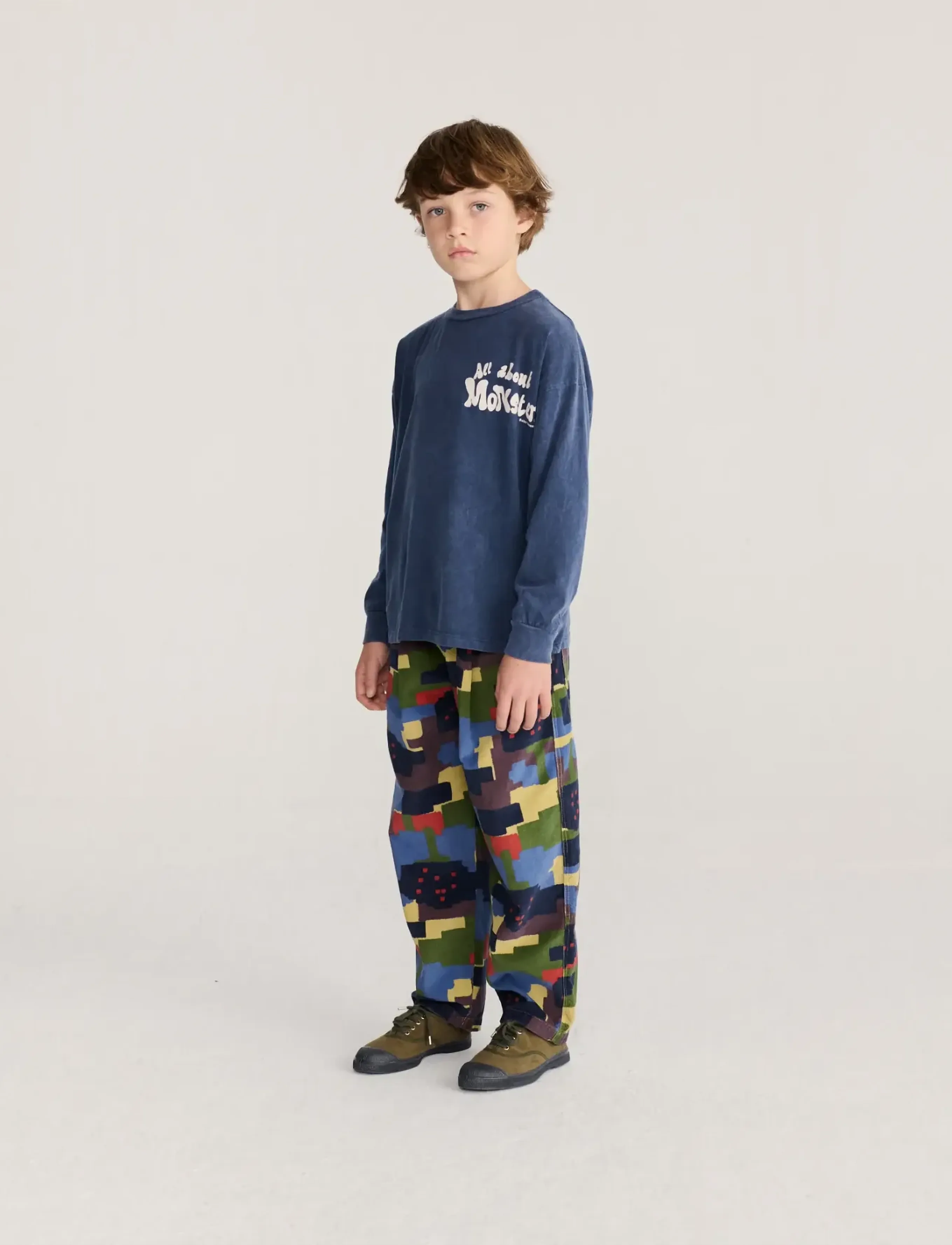 Bobo Choses - All About Monsters T-shirt top - langärmelig - navy - 4