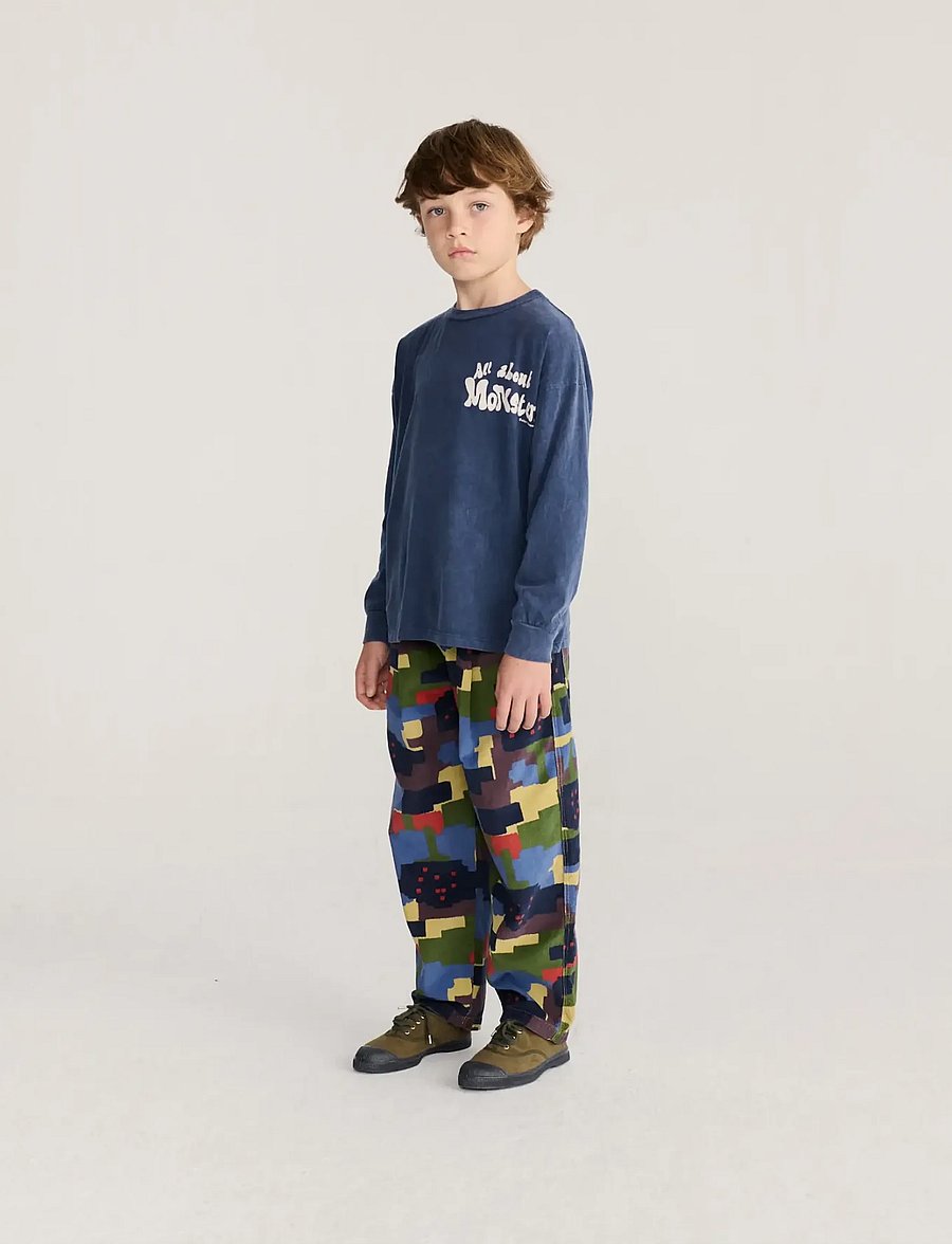 Bobo Choses - All About Monsters T-shirt top - langärmelig - navy - 4