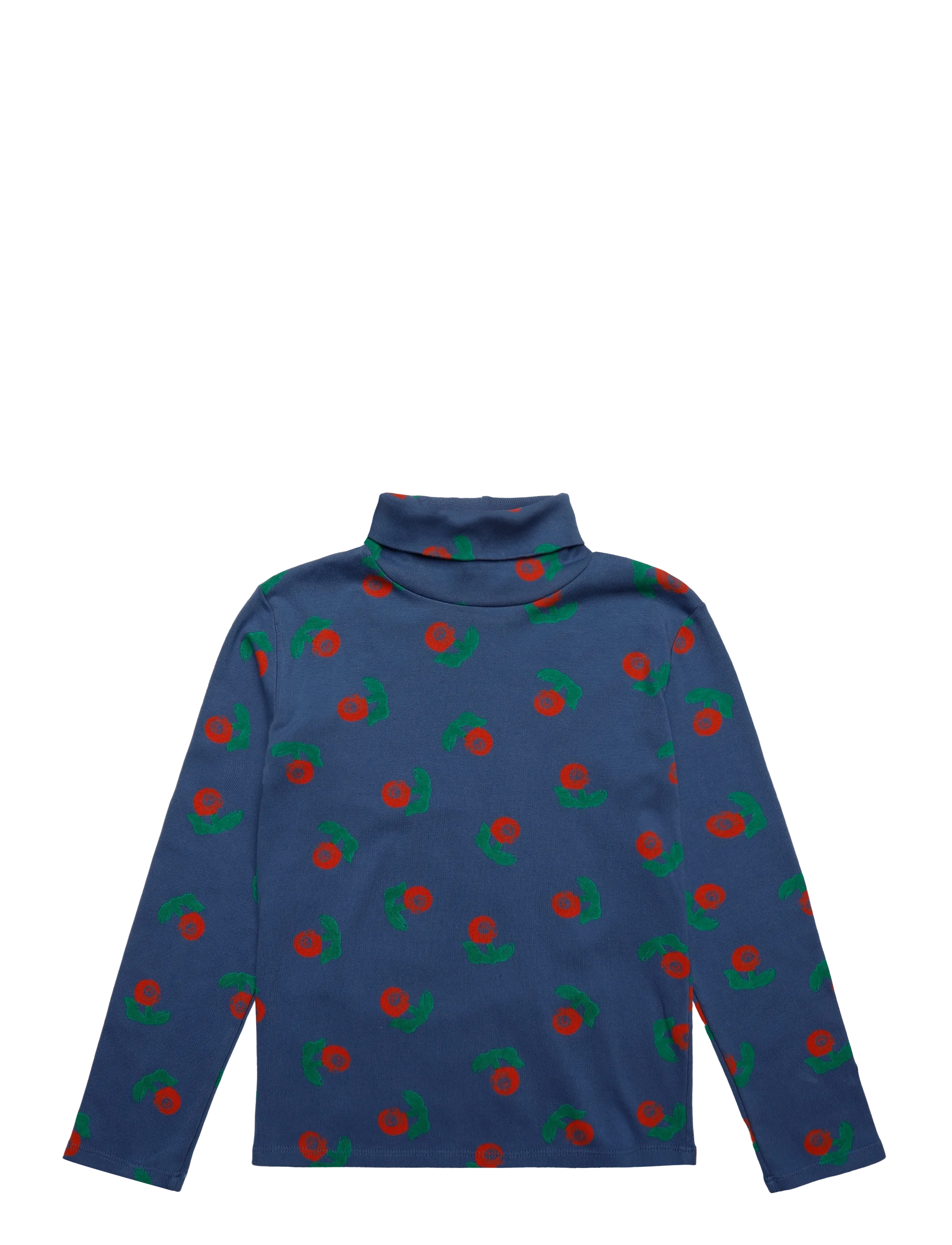 Bobo Choses Stamp Bloom all over turtle neck T-shirt - Långärmade t-shirts - NAVY / navy