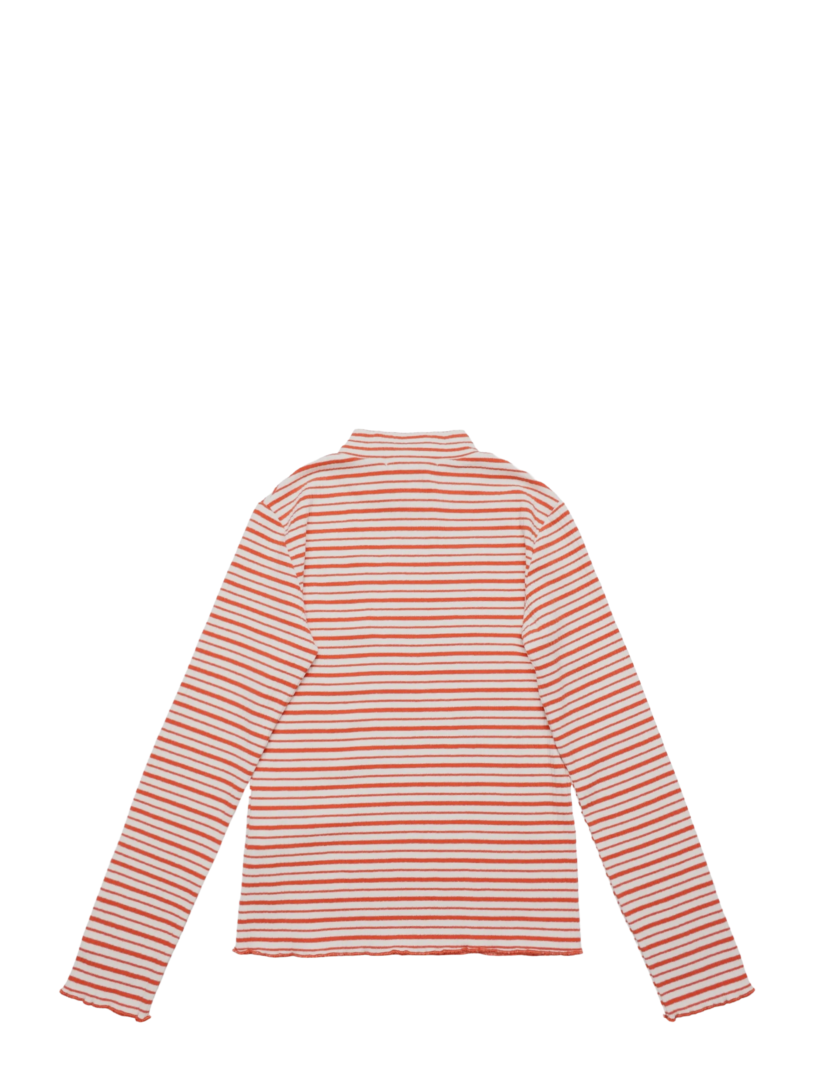 Bobo Choses - Energy Flower Stripes turtle neck T-shirt - white - 1