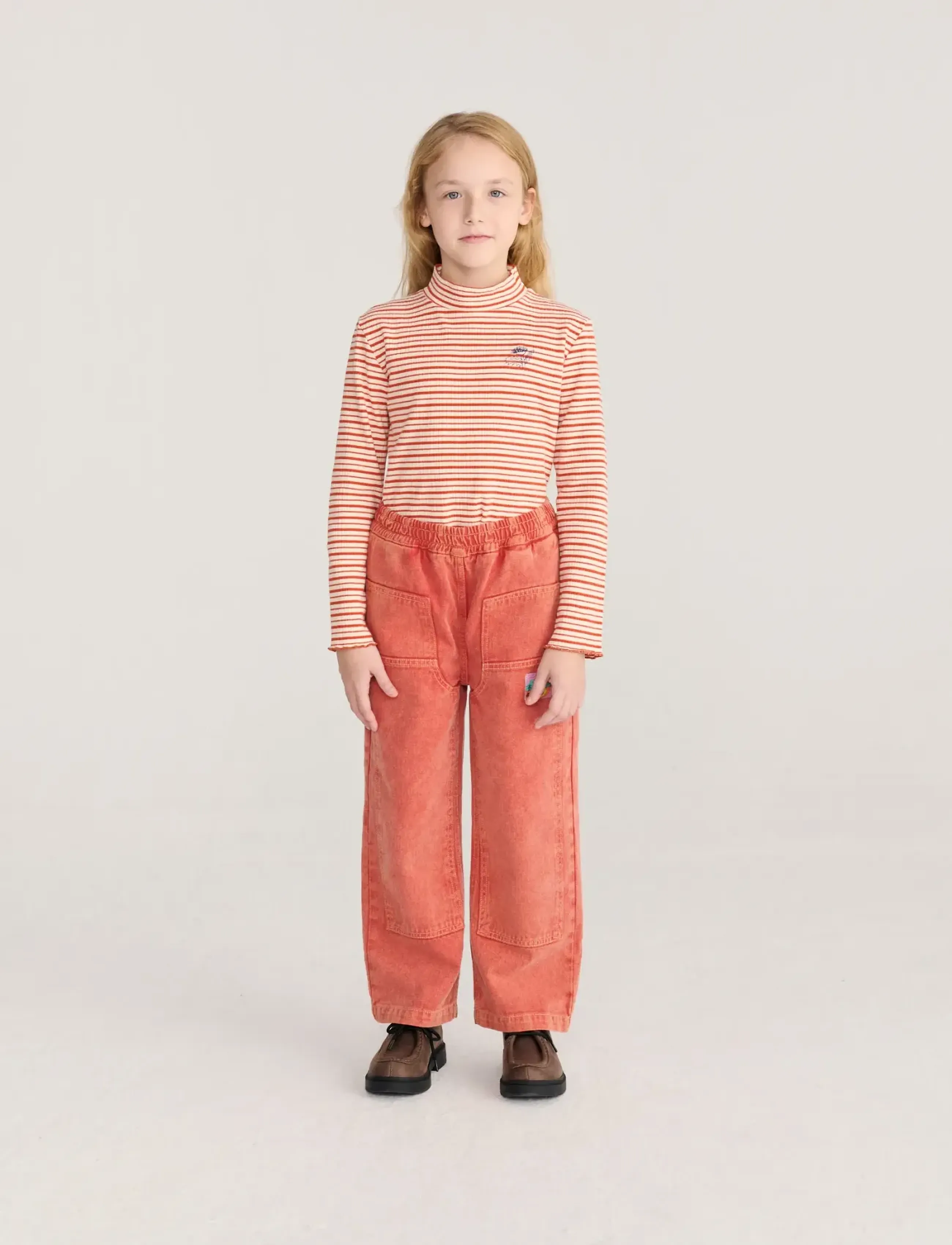 Bobo Choses - Energy Flower Stripes turtle neck T-shirt - langärmelig - white - 3
