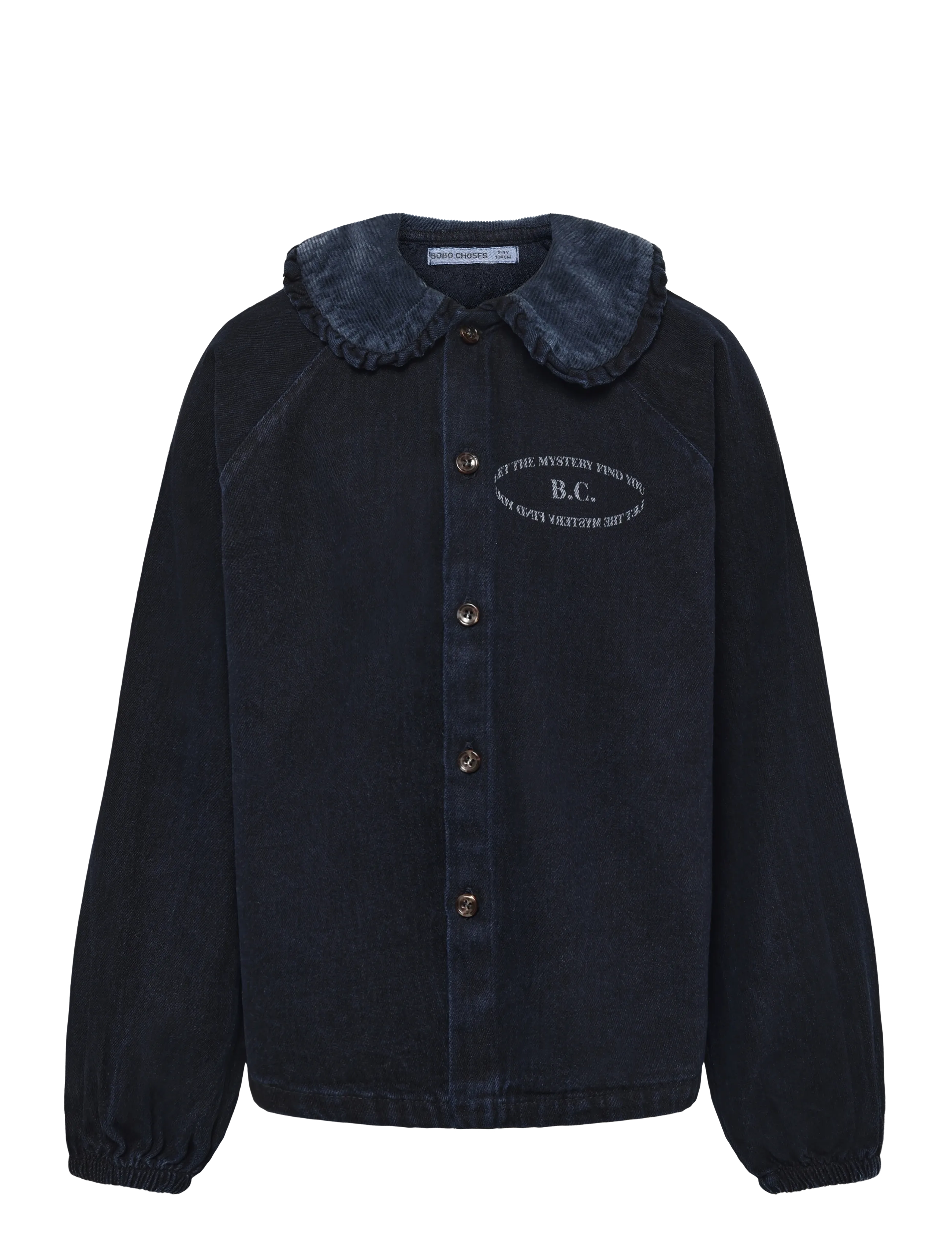 Bobo Choses Mystery Bobo Choses Denim Blouse, 148, Navy, Skjorter > Langærmede Shirts, Børn