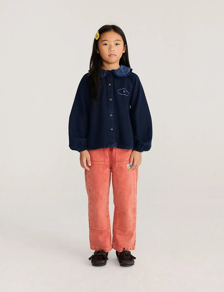 Bobo Choses - Mystery Bobo Choses denim blouse - langerma skyrtur - navy - 3