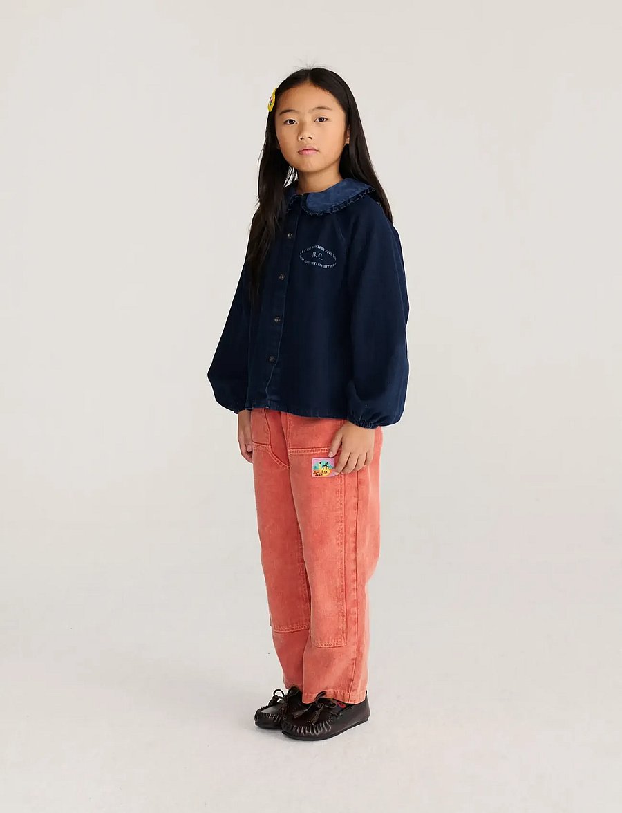 Bobo Choses - Mystery Bobo Choses denim blouse - langerma skyrtur - navy - 4