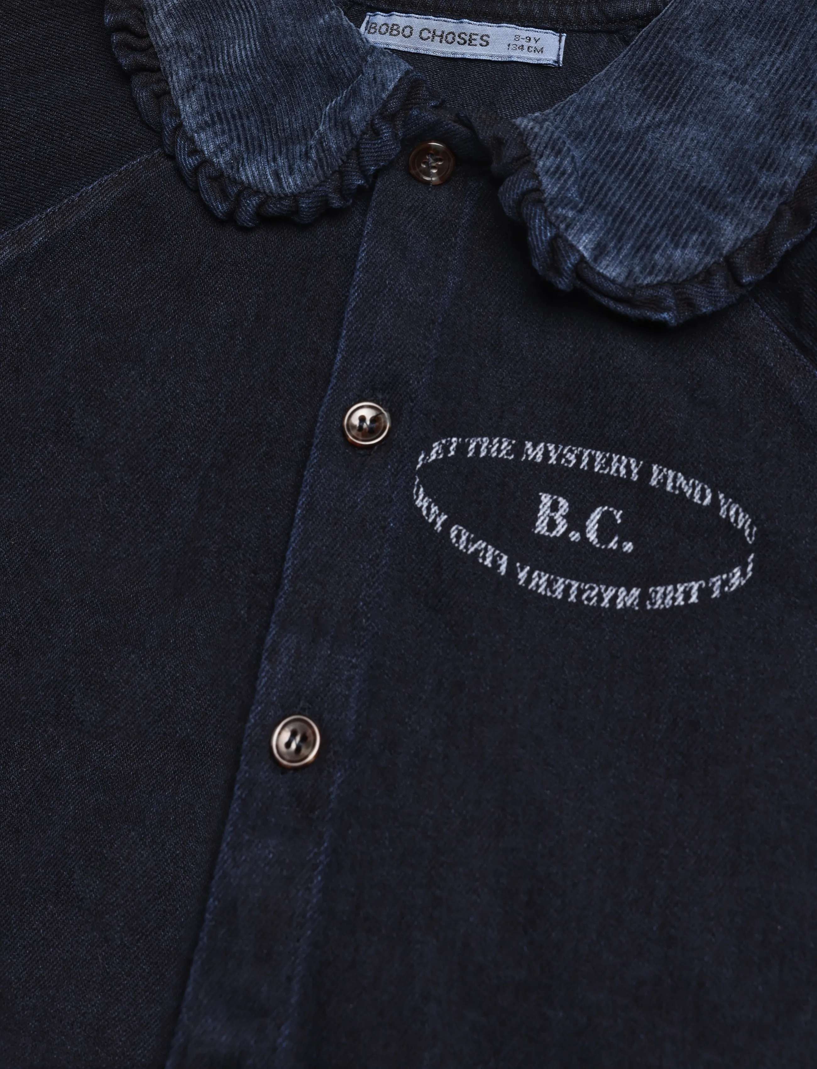 Bobo Choses - Mystery Bobo Choses denim blouse - pikkade varrukatega särgid - navy - 2