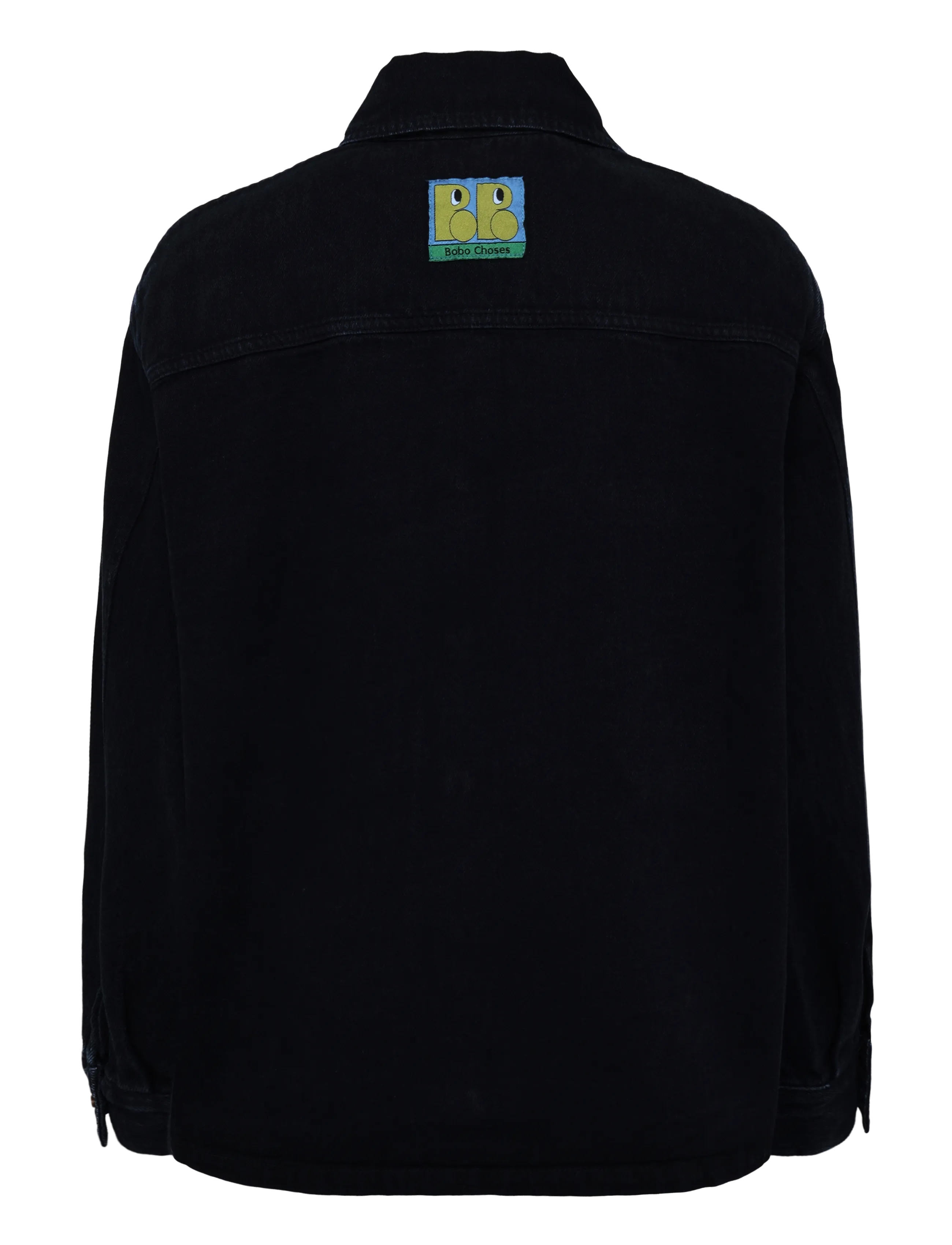 Bobo Choses - Booo Bo Choses Tag denim shirt - pikkade varrukatega särgid - navy - 1