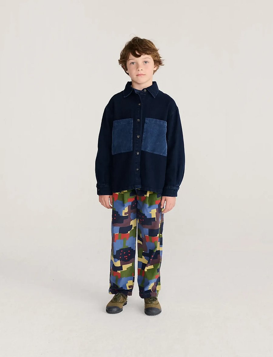 Bobo Choses - Booo Bo Choses Tag denim shirt - langärmlige hemden - navy - 4