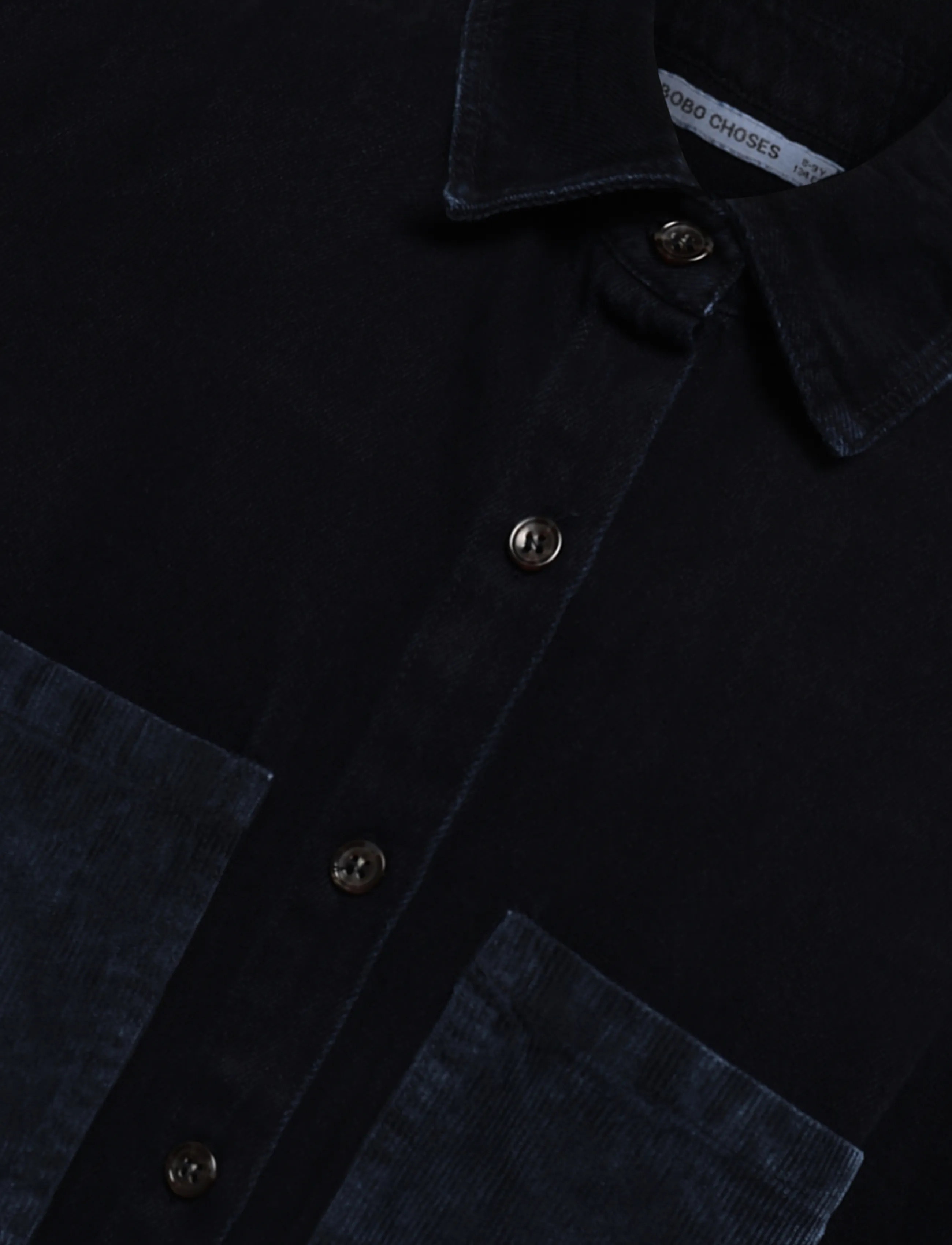 Bobo Choses - Booo Bo Choses Tag denim shirt - pikkade varrukatega särgid - navy - 2