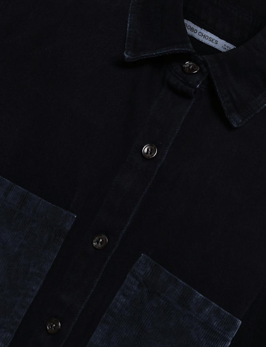 Bobo Choses - Booo Bo Choses Tag denim shirt - pikkade varrukatega särgid - navy - 2
