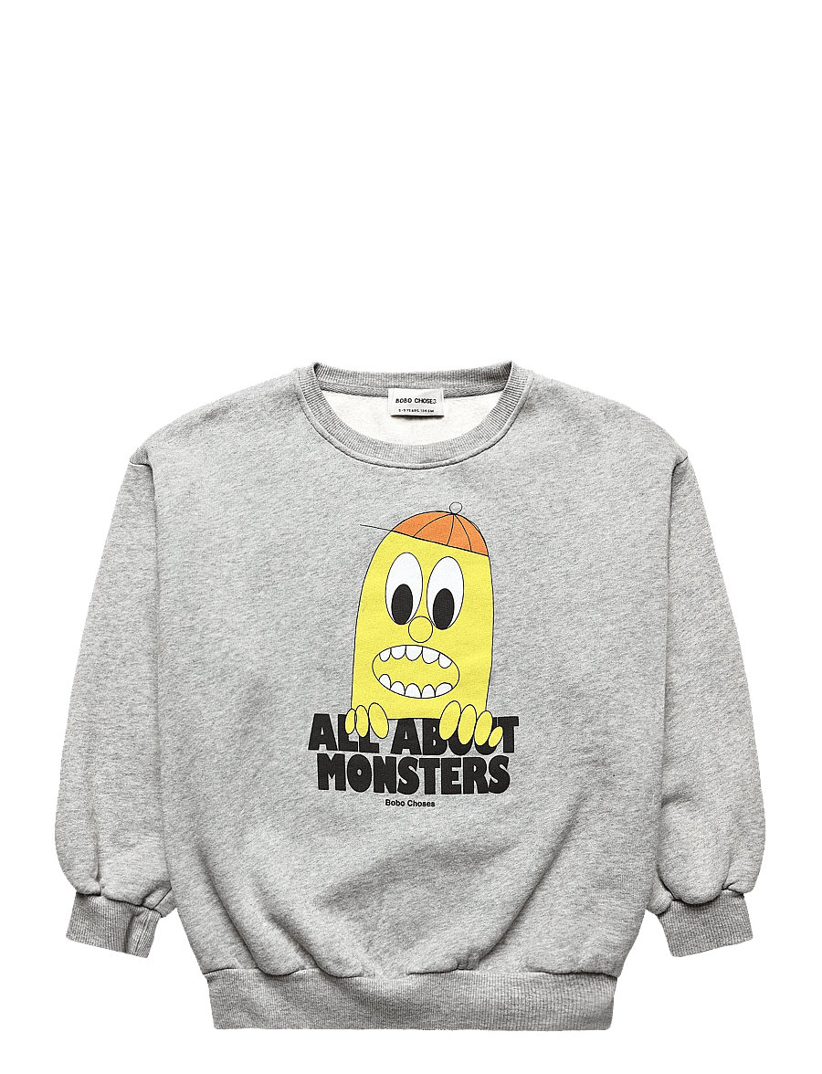 Bobo Choses - Bobo Choses Bigtooth Lemon sweatshirt - sweatshirts - grey - 0