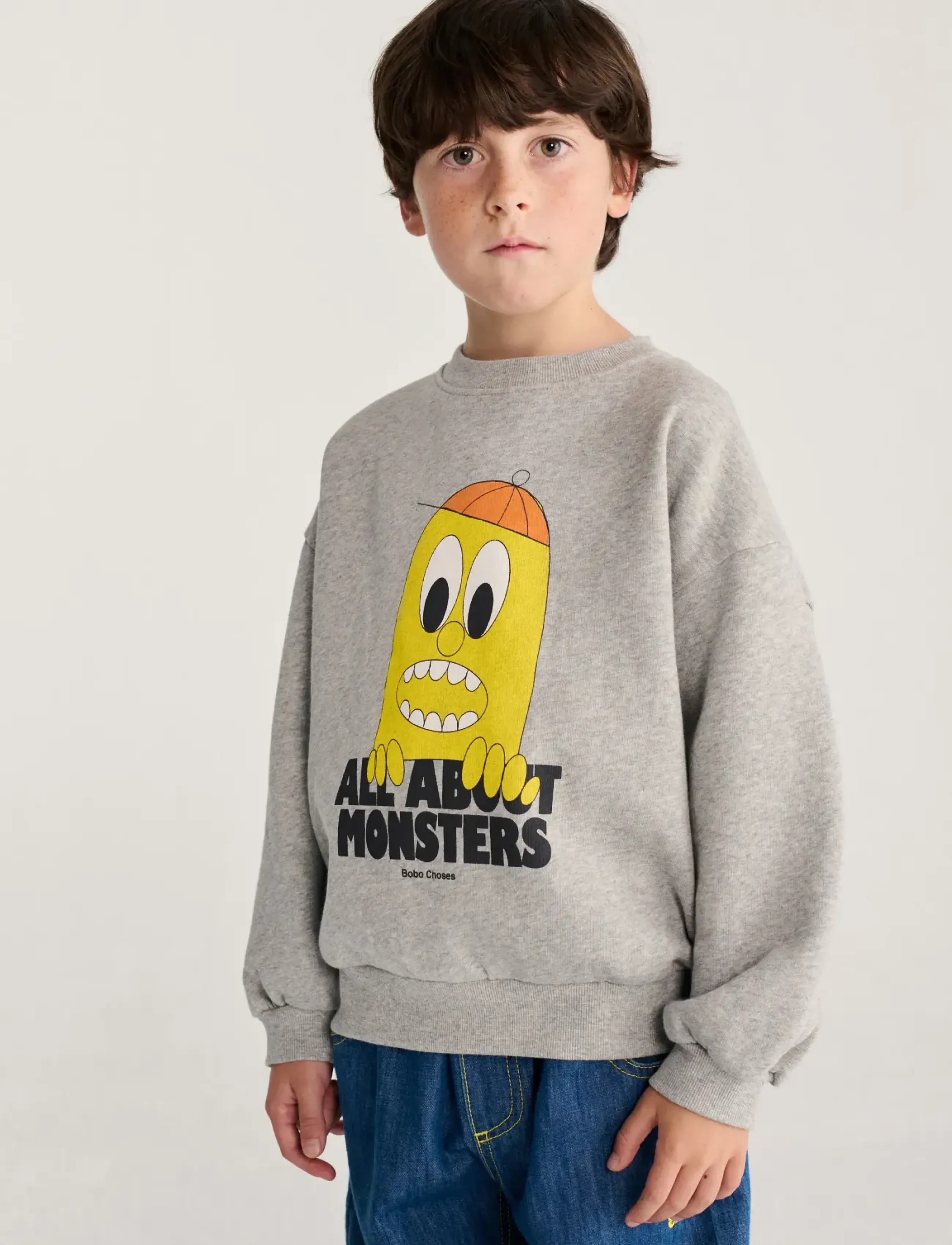Bobo Choses Bobo Choses Bigtooth Lemon sweatshirt - Bobo Choses - GREY / grey