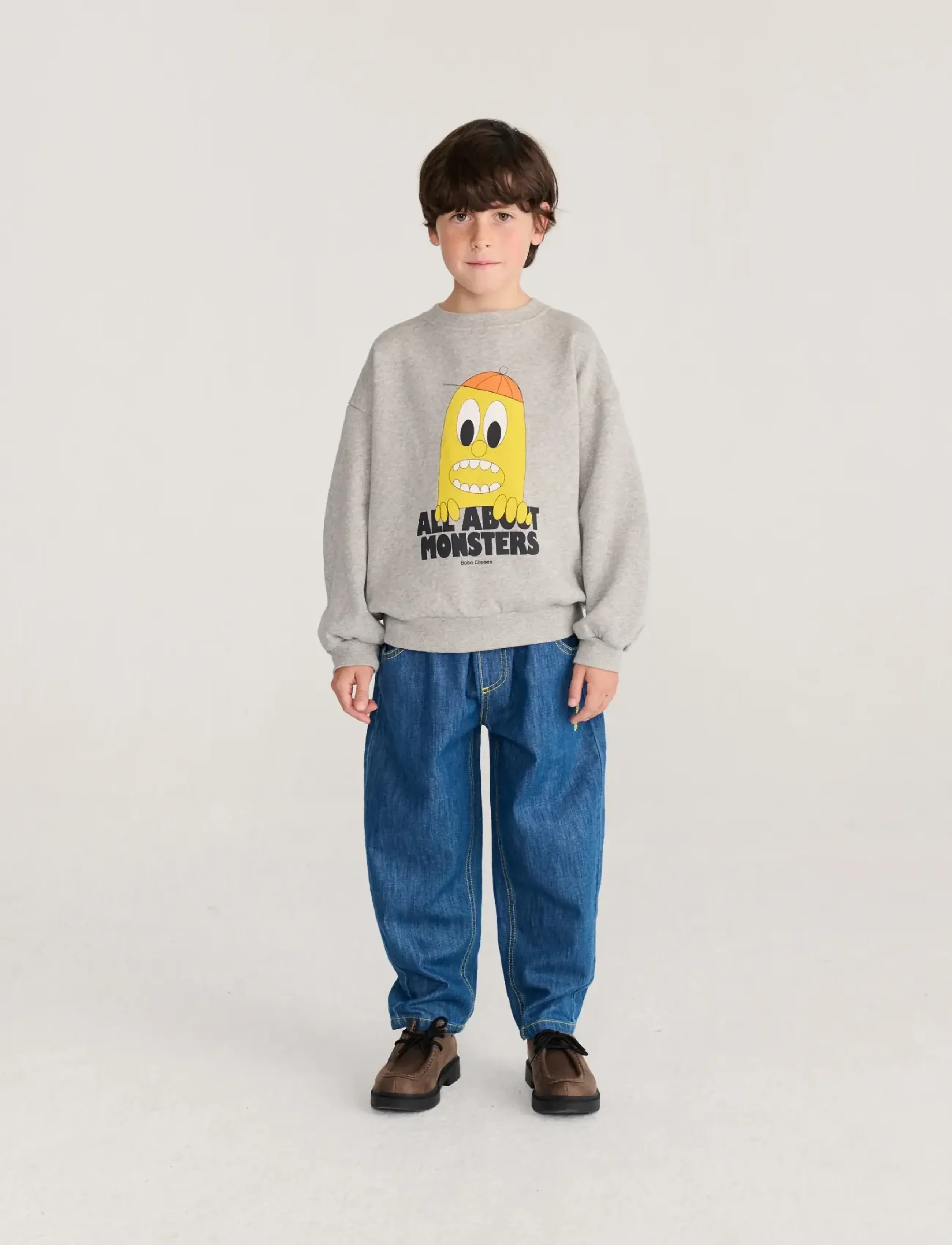 Bobo Choses - Bobo Choses Bigtooth Lemon sweatshirt - sweatshirts - grey - 3