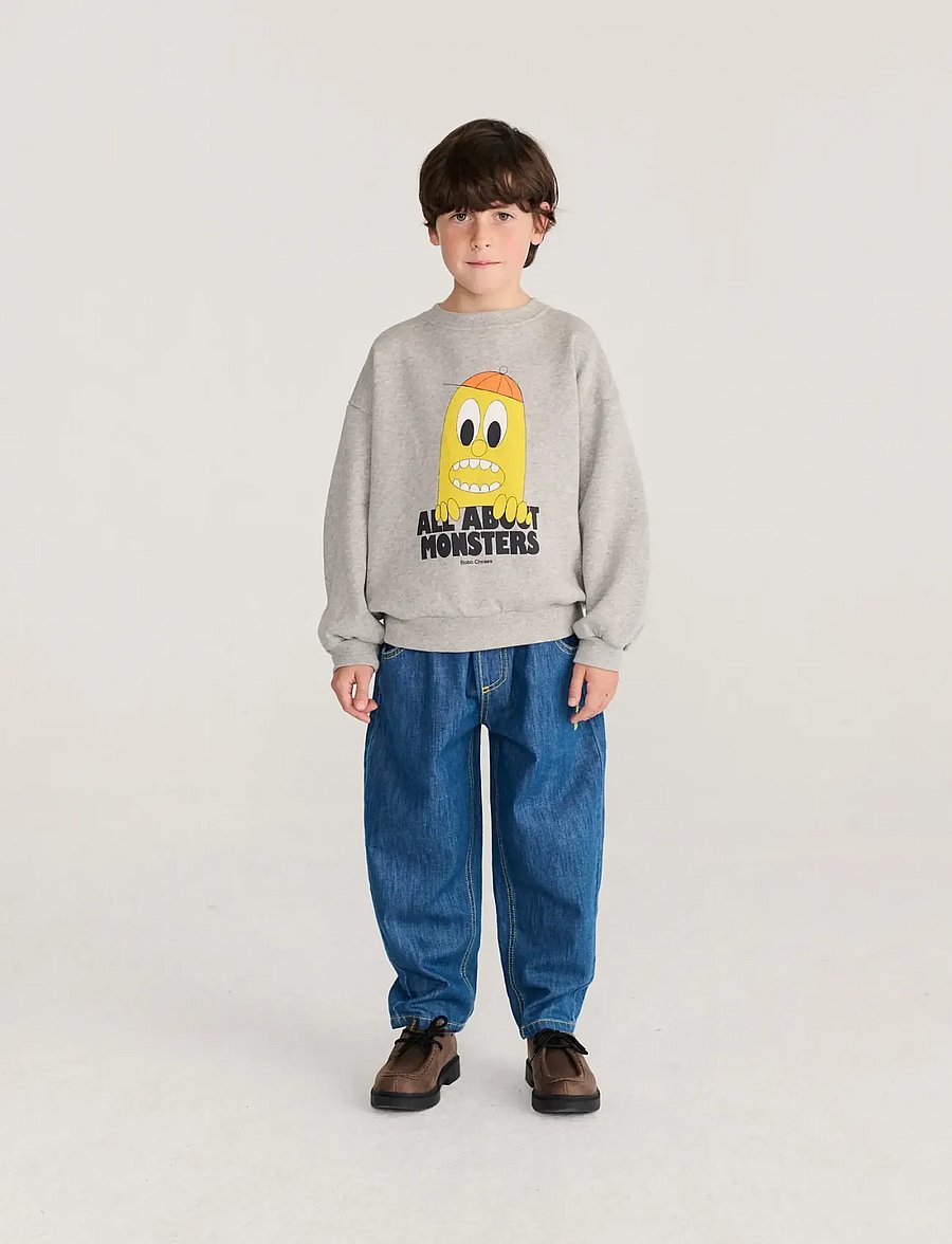 Bobo Choses - Bobo Choses Bigtooth Lemon sweatshirt - sweatshirts - grey - 3