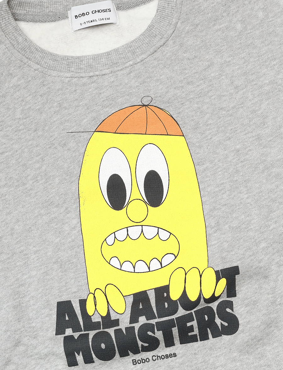 Bobo Choses - Bobo Choses Bigtooth Lemon sweatshirt - sweatshirts - grey - 2