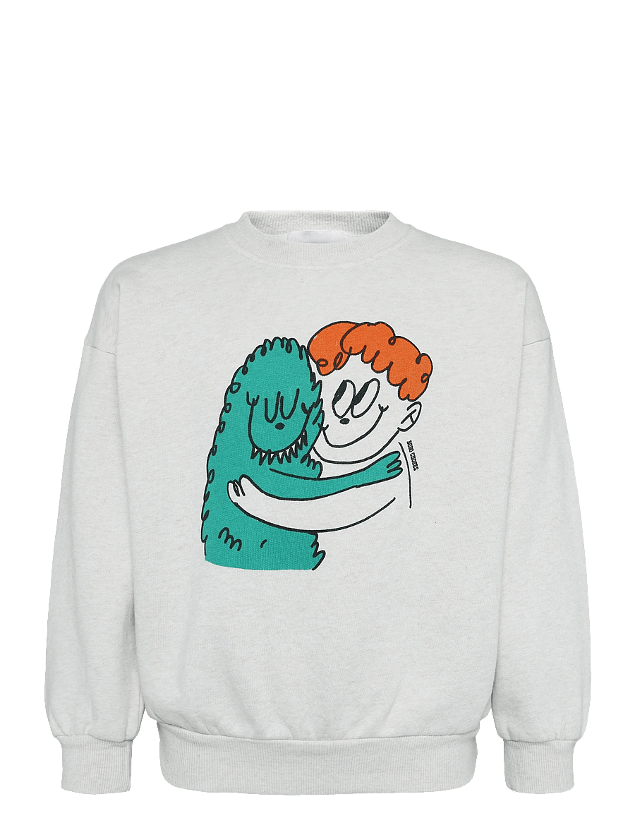 Bobo Choses - Bobo Choses Hug Hairy Monster sweatshirt - sweatshirts - beige - 0