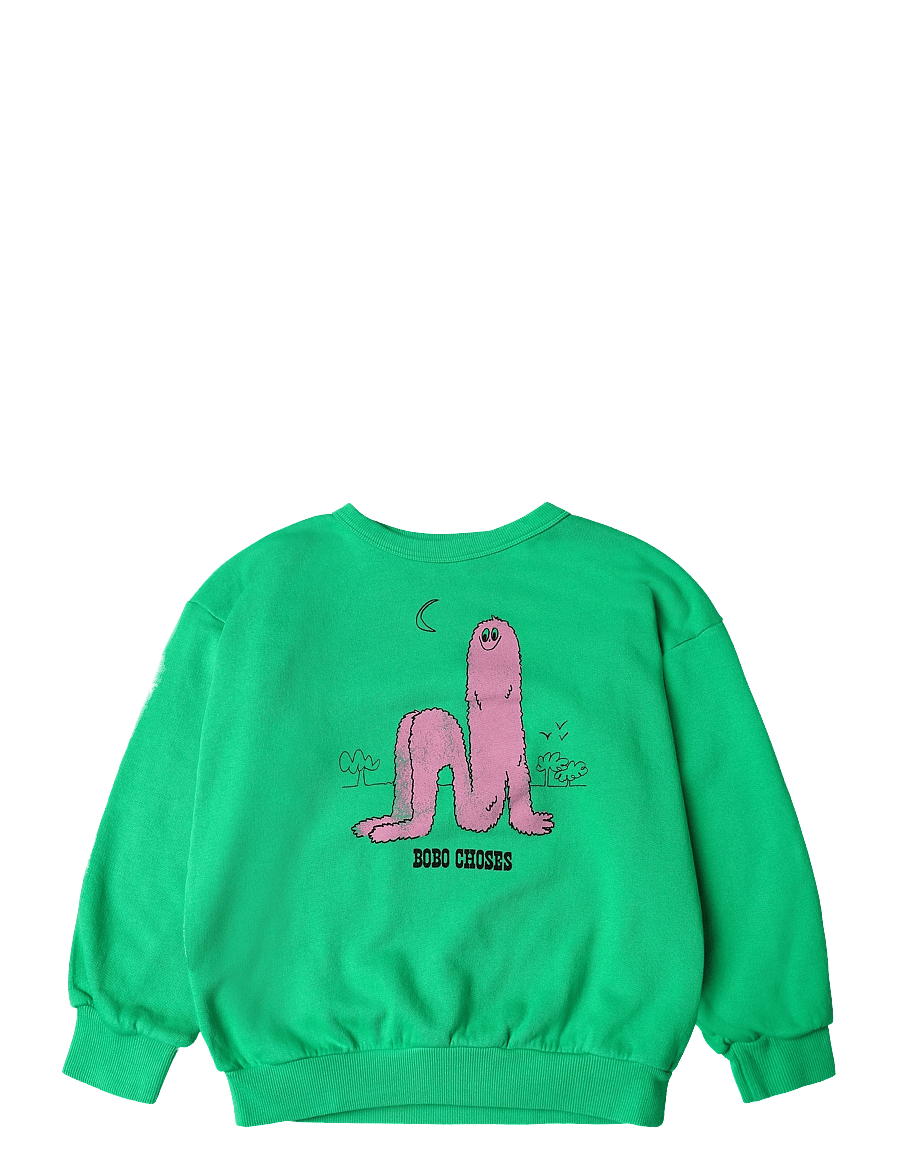 Bobo Choses - Bobo Choses Long Puff sweatshirt - sweatshirts - green - 0