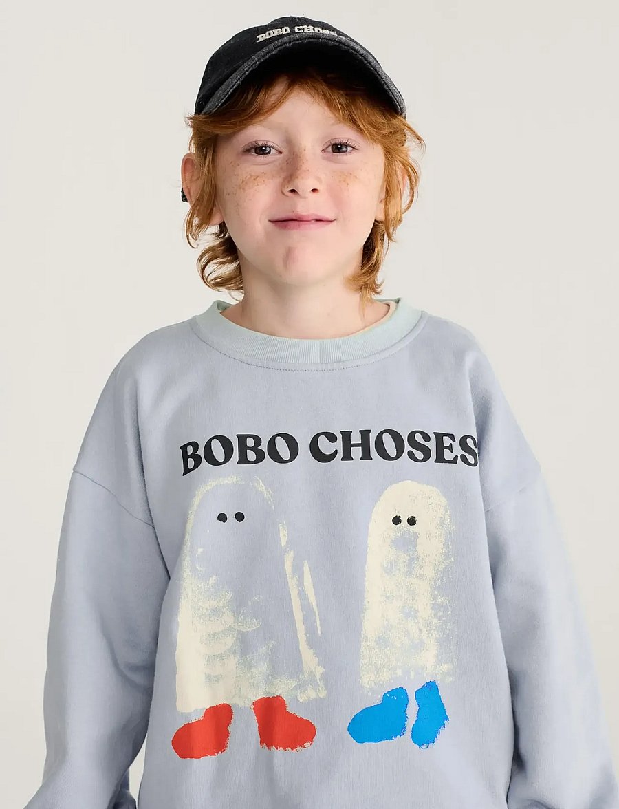 Bobo Choses - Bobo Choses Booty Ghosts sweatshirt - sweatshirts - blue - 4