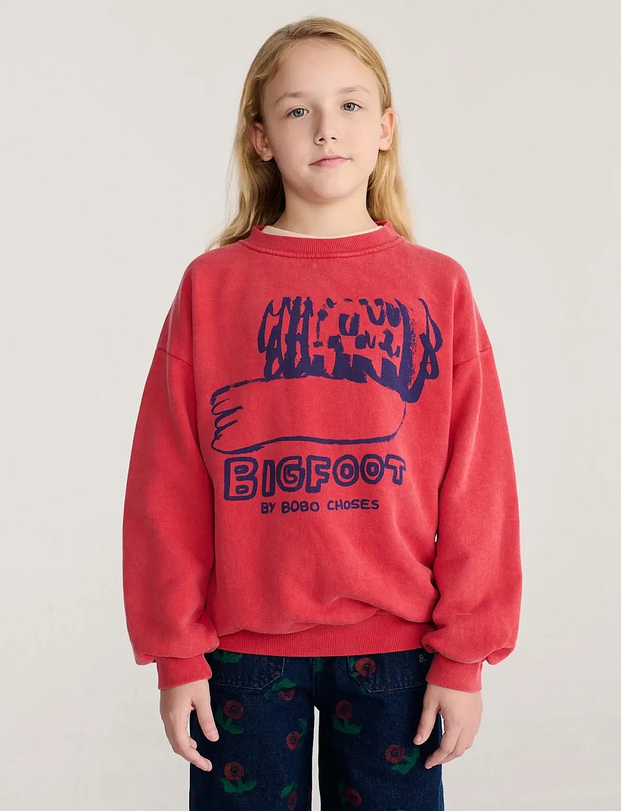 Bobo Choses - Bobo Choses Bigfoot By BC sweatshirt - sweatshirts - red - 0