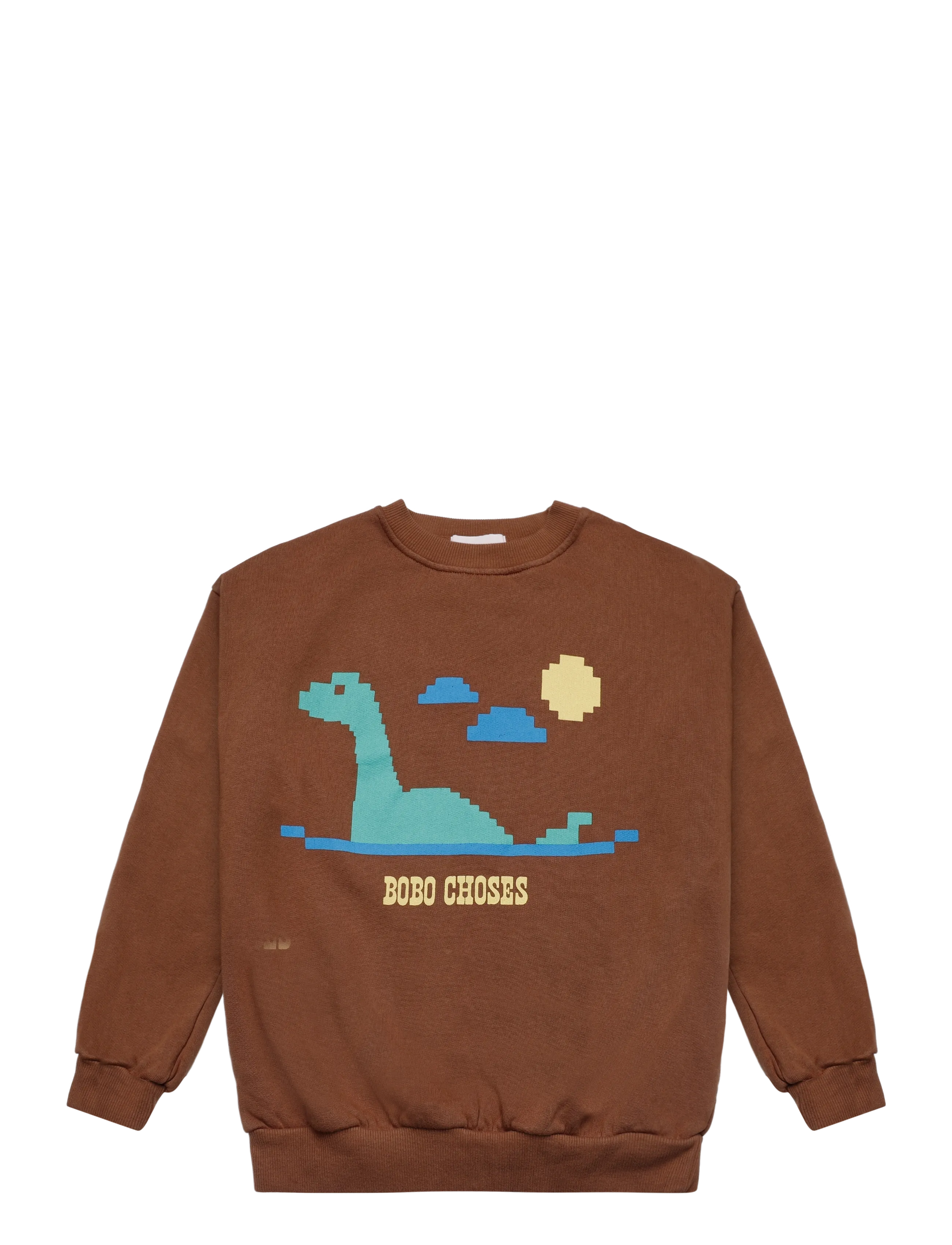 Bobo Choses Bobo Choses Lake Monster sweatshirt - Viršutinės dalies drabužiai - BROWN / brown