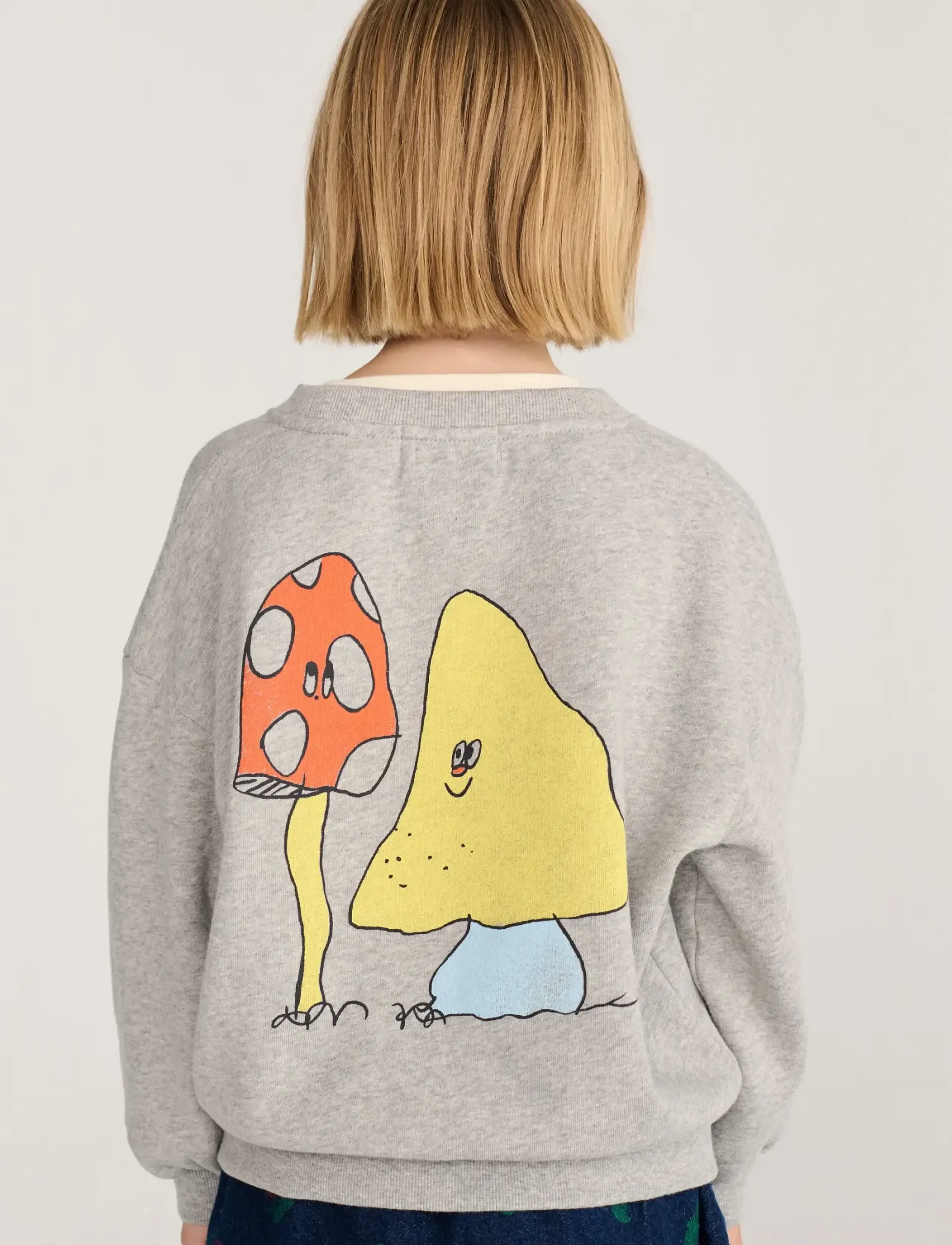 Bobo Choses - Bobo Choses Mush Monster Duo sweatshirt - sweatshirts - grey - 3