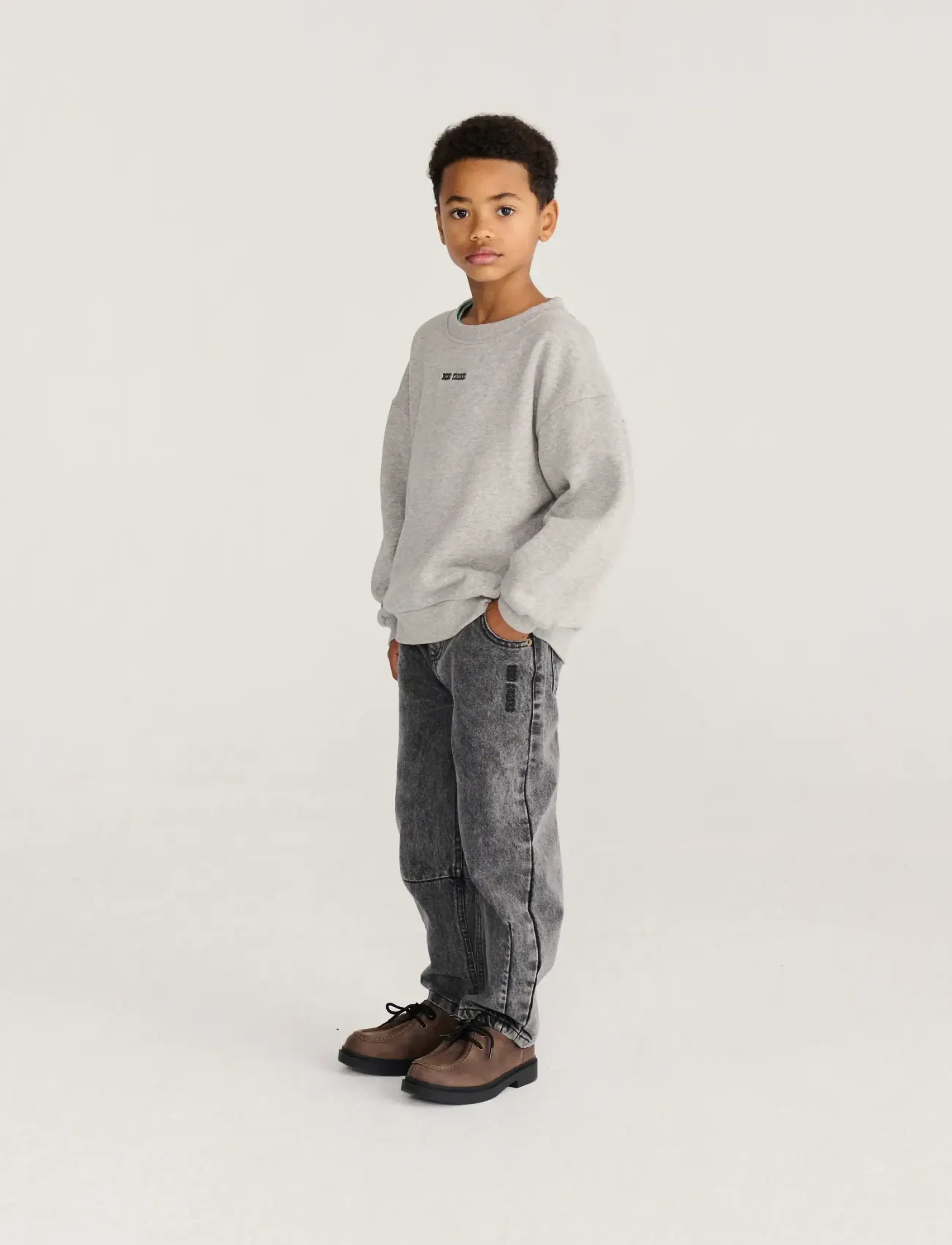 Bobo Choses - Bobo Choses Mush Monster Duo sweatshirt - sweatshirts - grey - 4