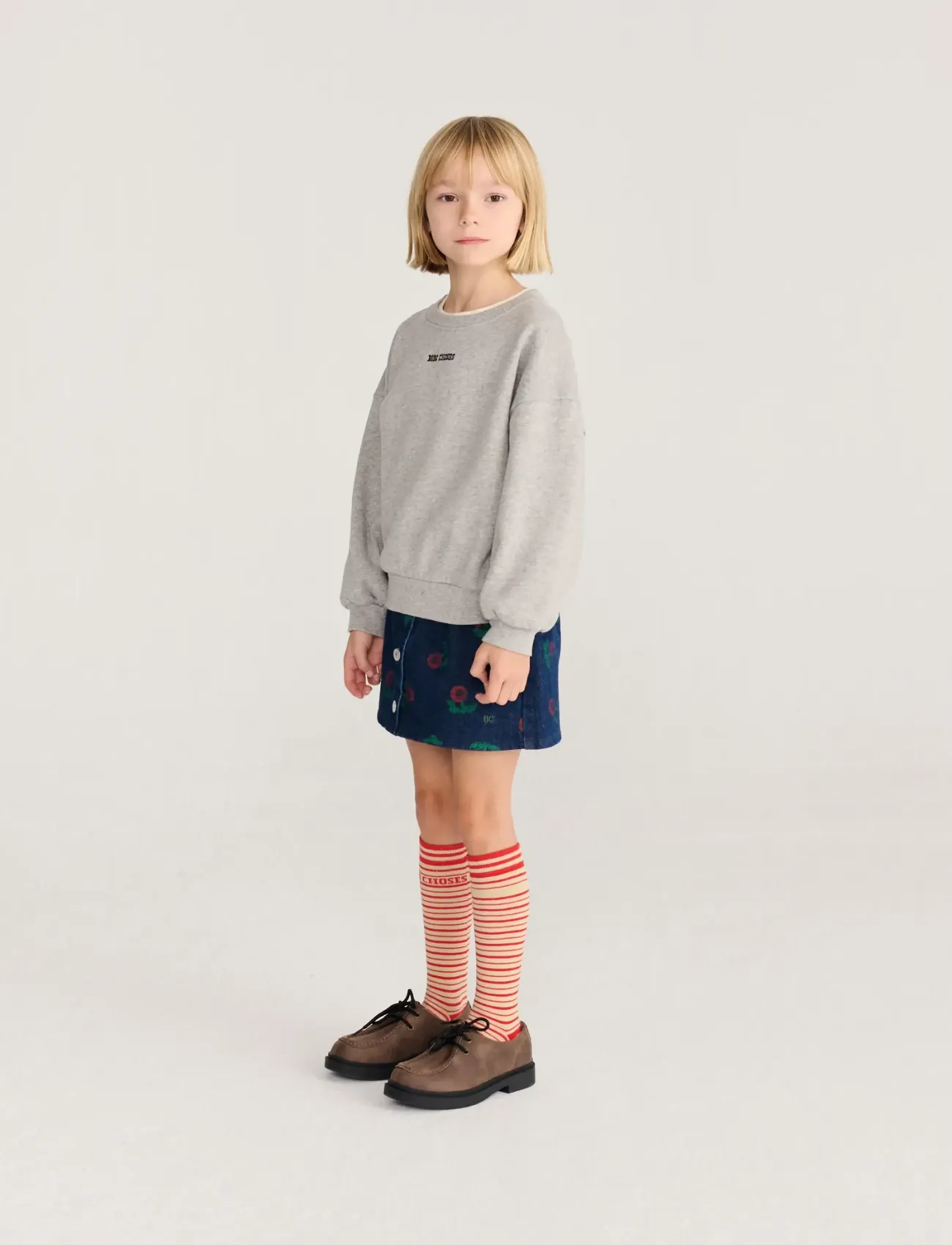 Bobo Choses - Bobo Choses Mush Monster Duo sweatshirt - sweatshirts - grey - 5