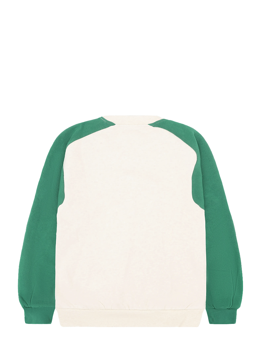 Bobo Choses - Bobo Choses Mr. Footish raglan sweatshirt - sweatshirts - white - 1