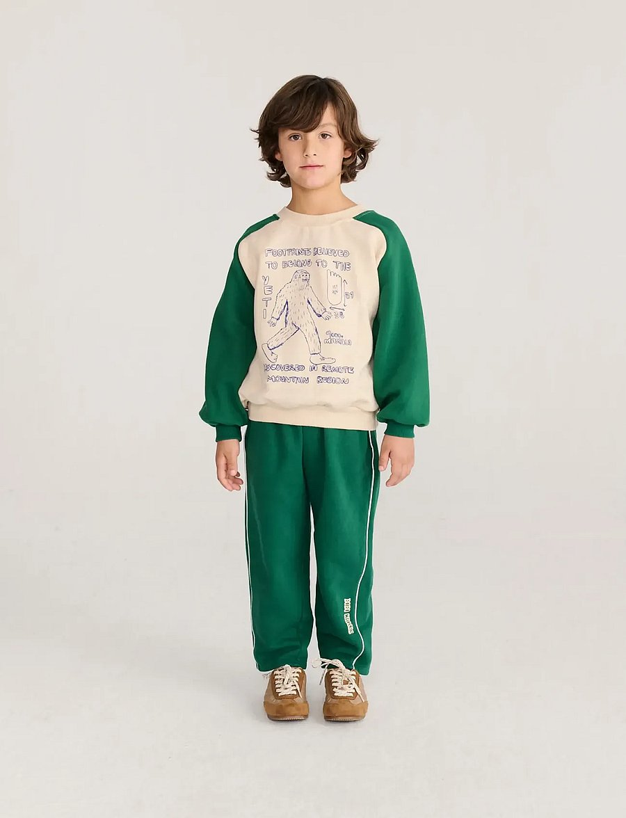 Bobo Choses - Bobo Choses Mr. Footish raglan sweatshirt - sweatshirts - white - 3