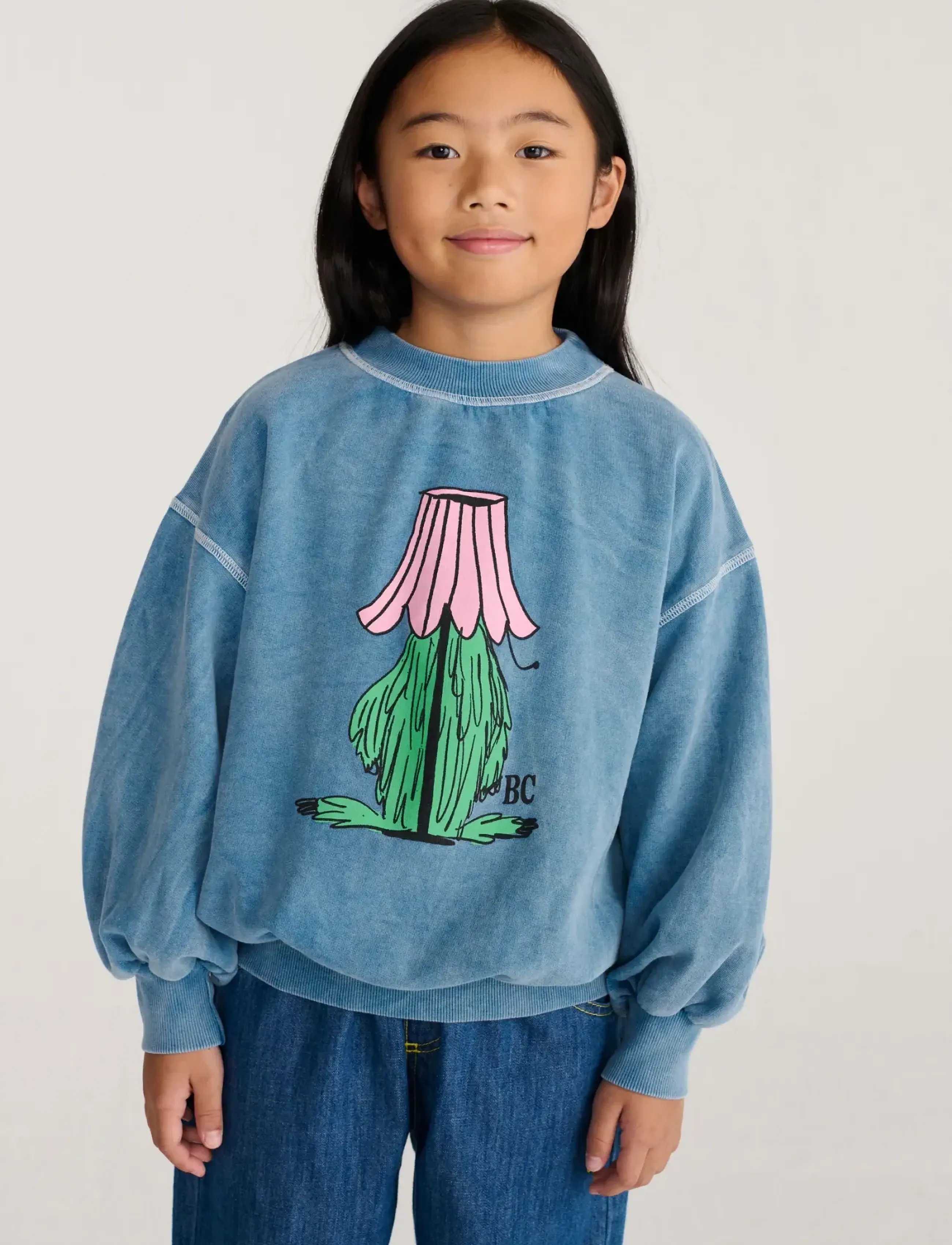 Bobo Choses - Bobo Choses Hidden Monster sweatshirt - sweatshirts - blue - 3