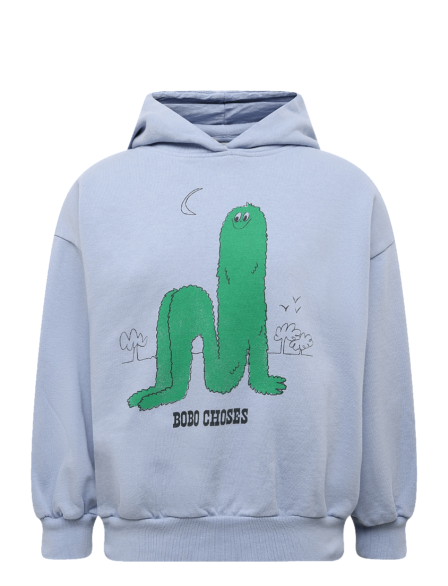 Bobo Choses - Bobo Choses Long Puff hoodie - kapuutsiga pusad - blue - 0