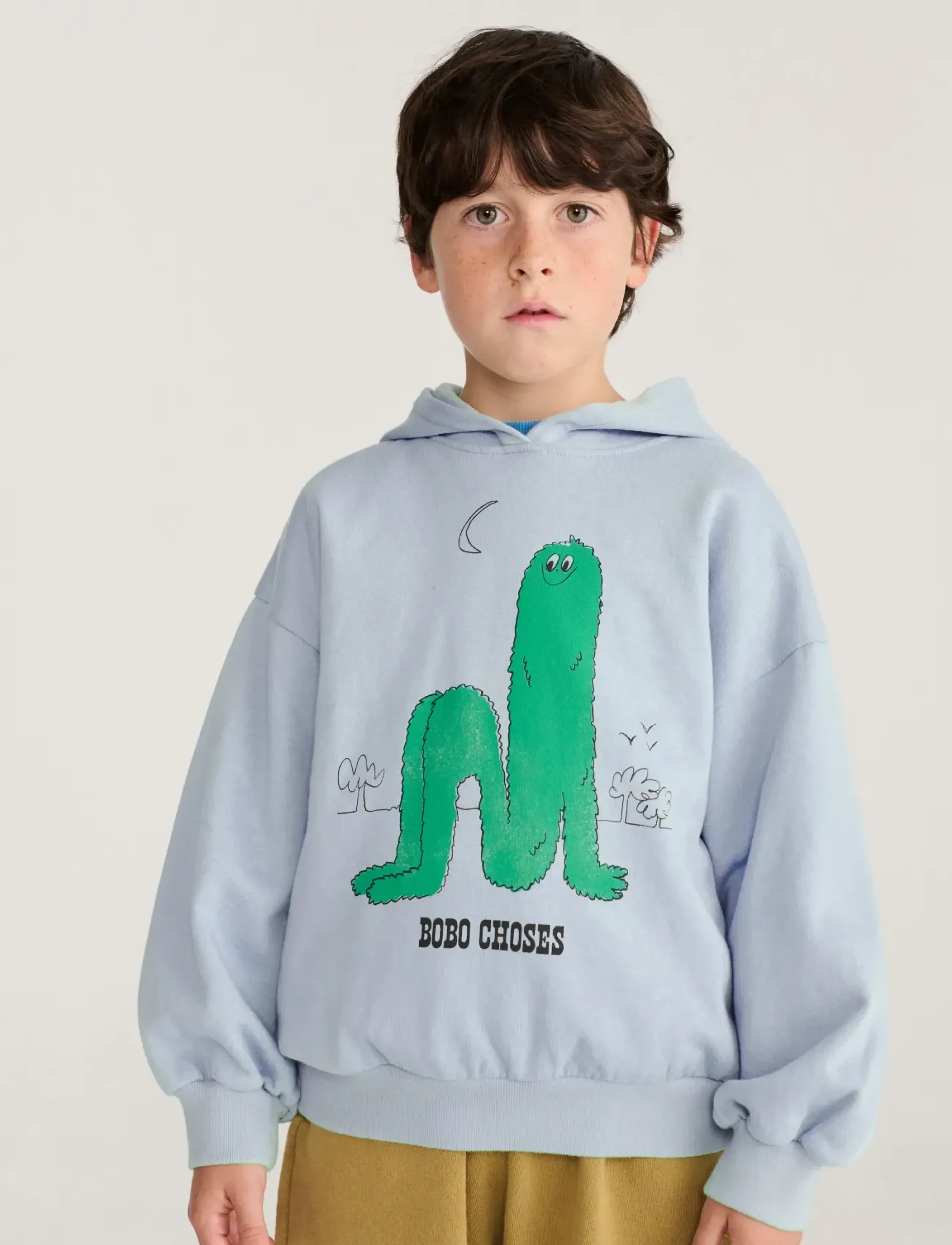 Bobo Choses - Bobo Choses Long Puff hoodie - kapuzenpullover - blue - 3