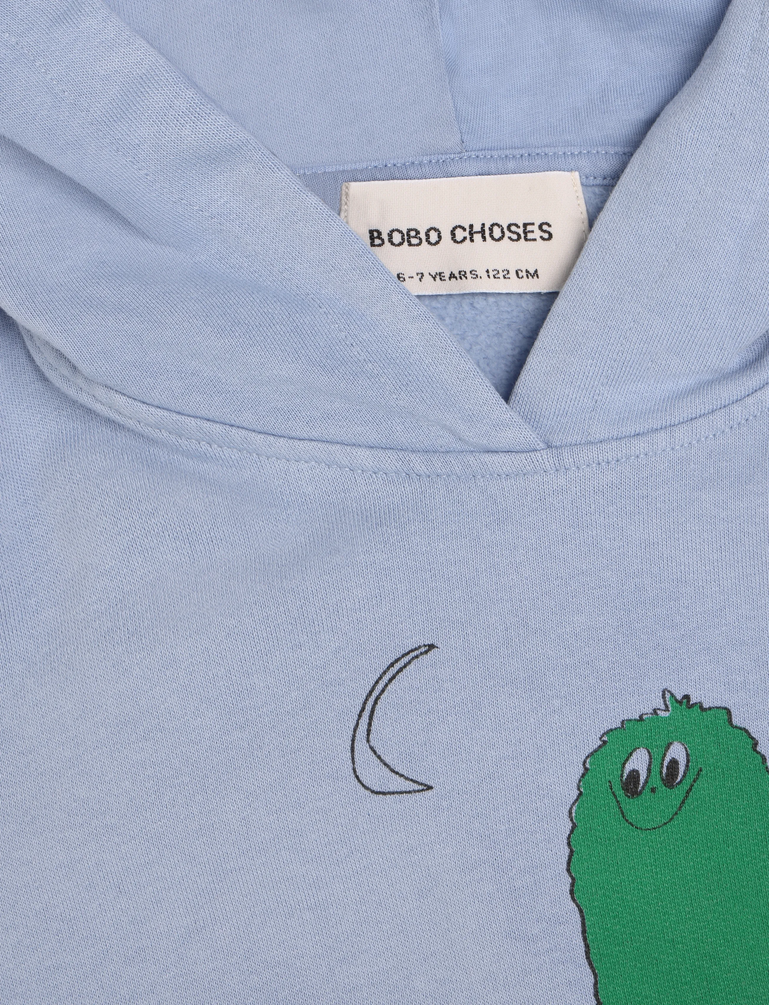 Bobo Choses - Bobo Choses Long Puff hoodie - kapuutsiga pusad - blue - 2