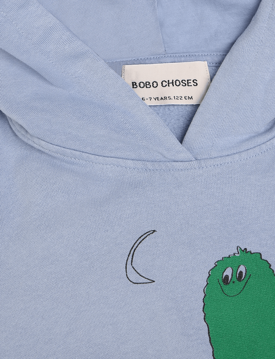 Bobo Choses - Bobo Choses Long Puff hoodie - kapuutsiga pusad - blue - 2