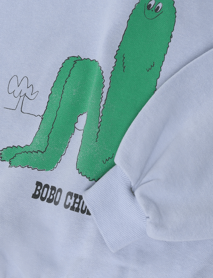 Bobo Choses - Bobo Choses Long Puff hoodie - kapuutsiga pusad - blue - 3