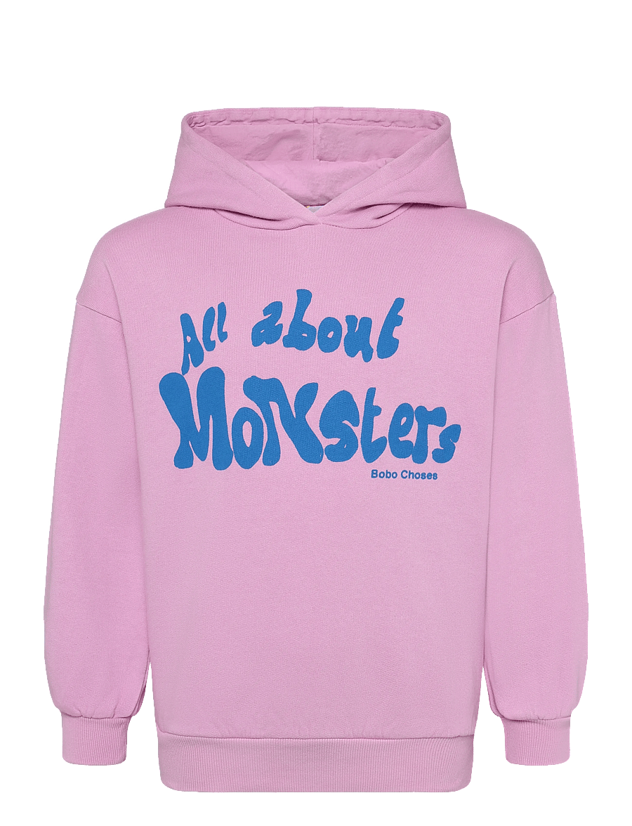 Bobo Choses - Bobo Choses All About Monsters hoodie - kapuzenpullover - pink - 0