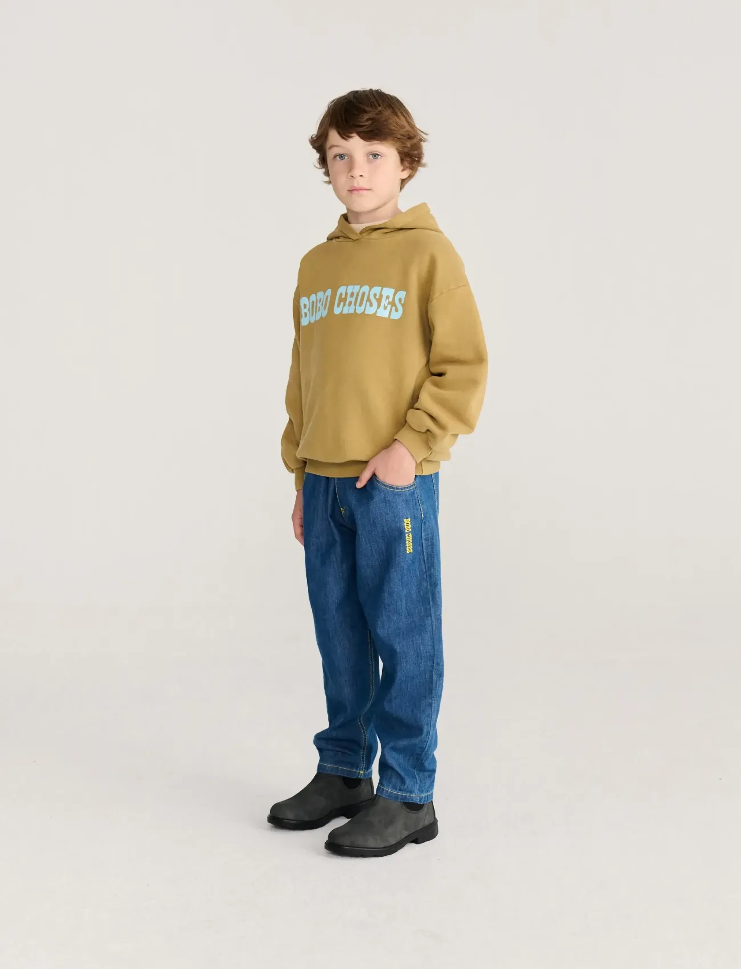 Bobo Choses - Bobo Choses Pop hoodie sweatshirt - sweatshirts - khaki green - 4