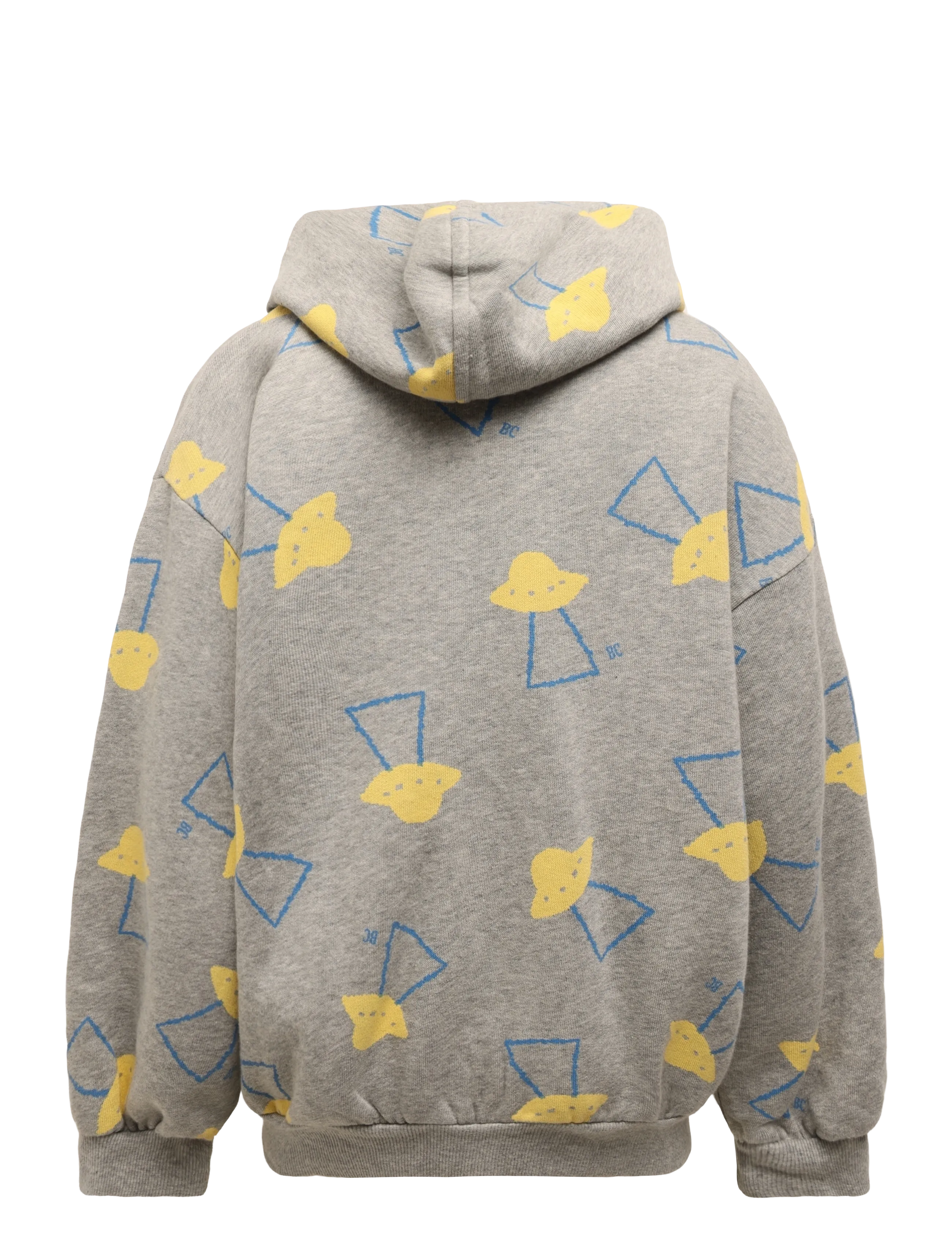 Bobo Choses - Pixel Abduction all over zipped hoodie - fleecejacken - grey - 1