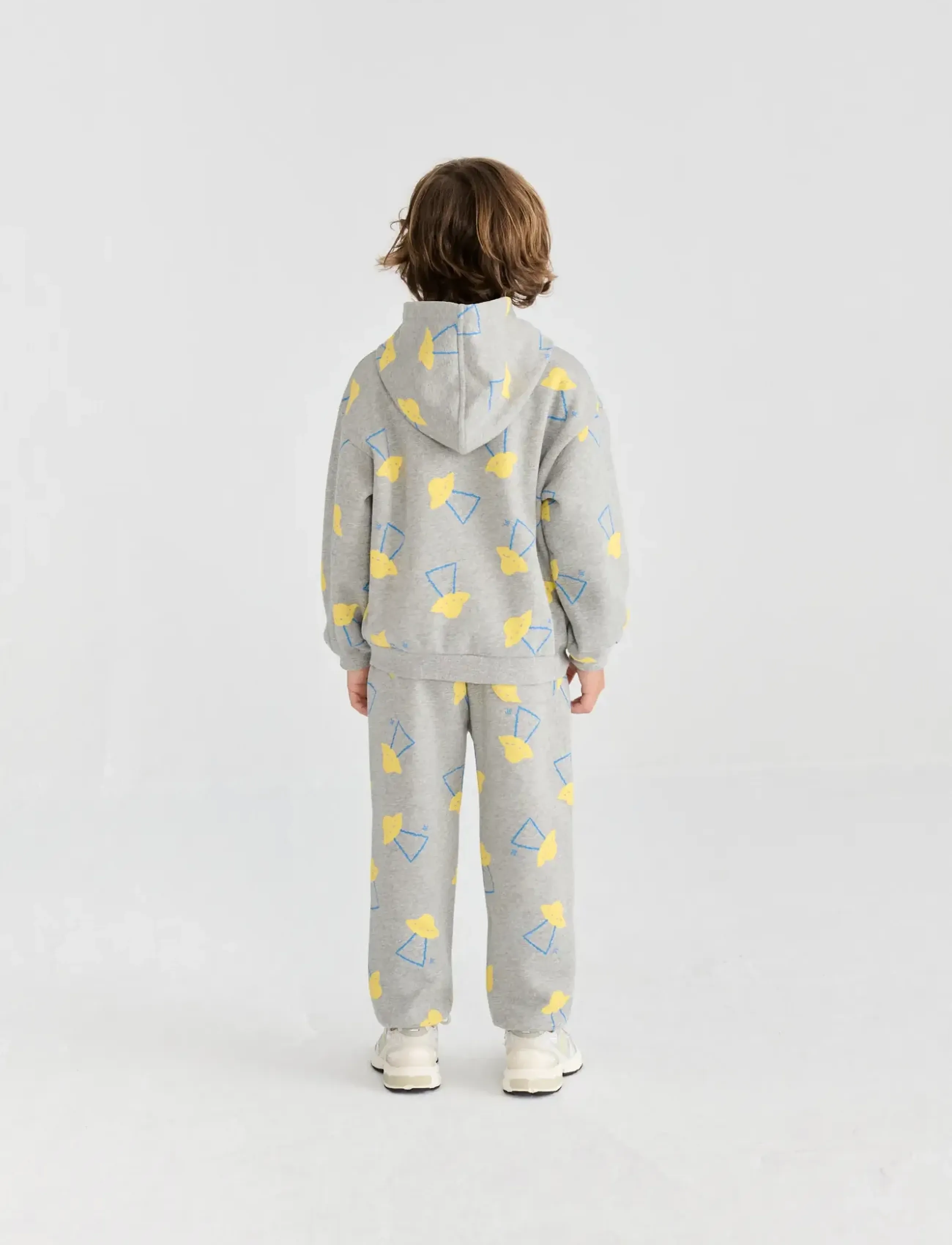 Bobo Choses - Pixel Abduction all over zipped hoodie - fliisjakid - grey - 5