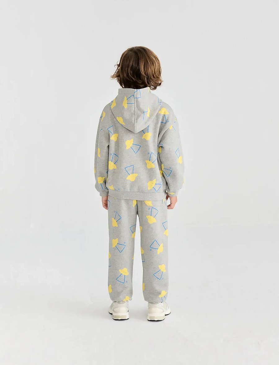 Bobo Choses - Pixel Abduction all over zipped hoodie - fliisjakid - grey - 5