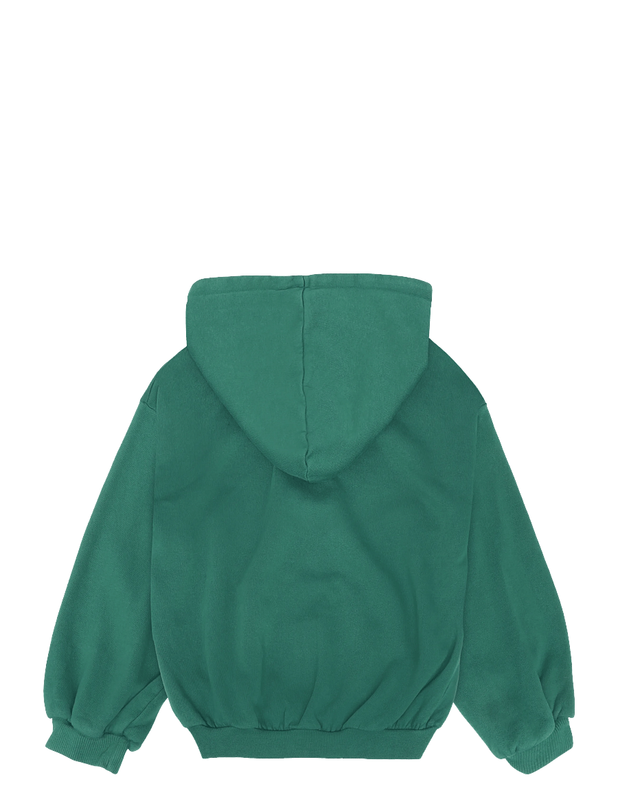 Bobo Choses - Mr. Footish zipped hoodie sweatshirt - fleecejacken - green - 1