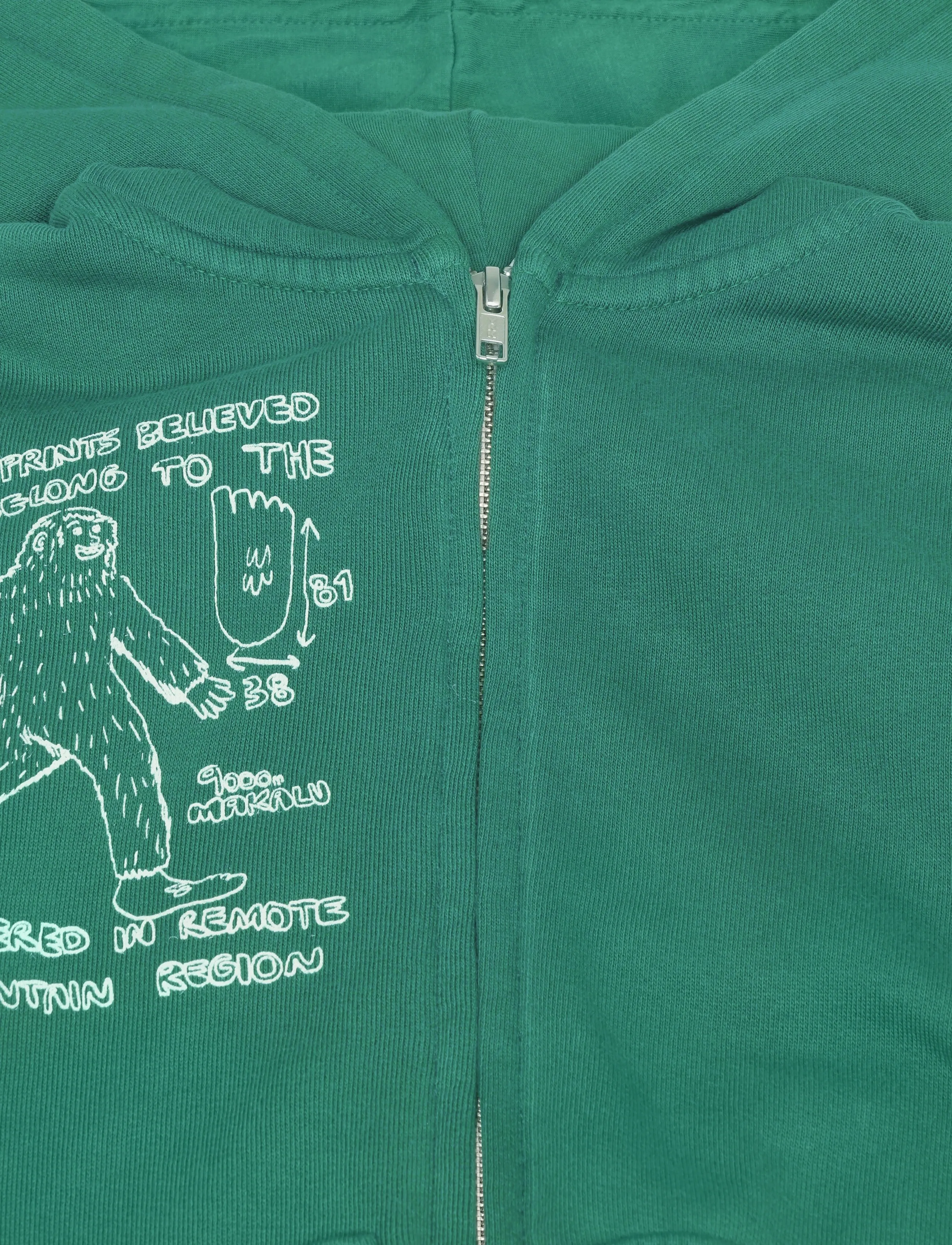 Bobo Choses - Mr. Footish zipped hoodie sweatshirt - fleecejacken - green - 2