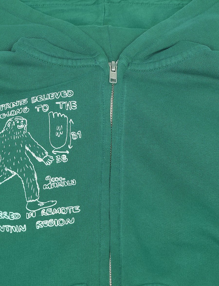 Bobo Choses - Mr. Footish zipped hoodie sweatshirt - fleecejacken - green - 2