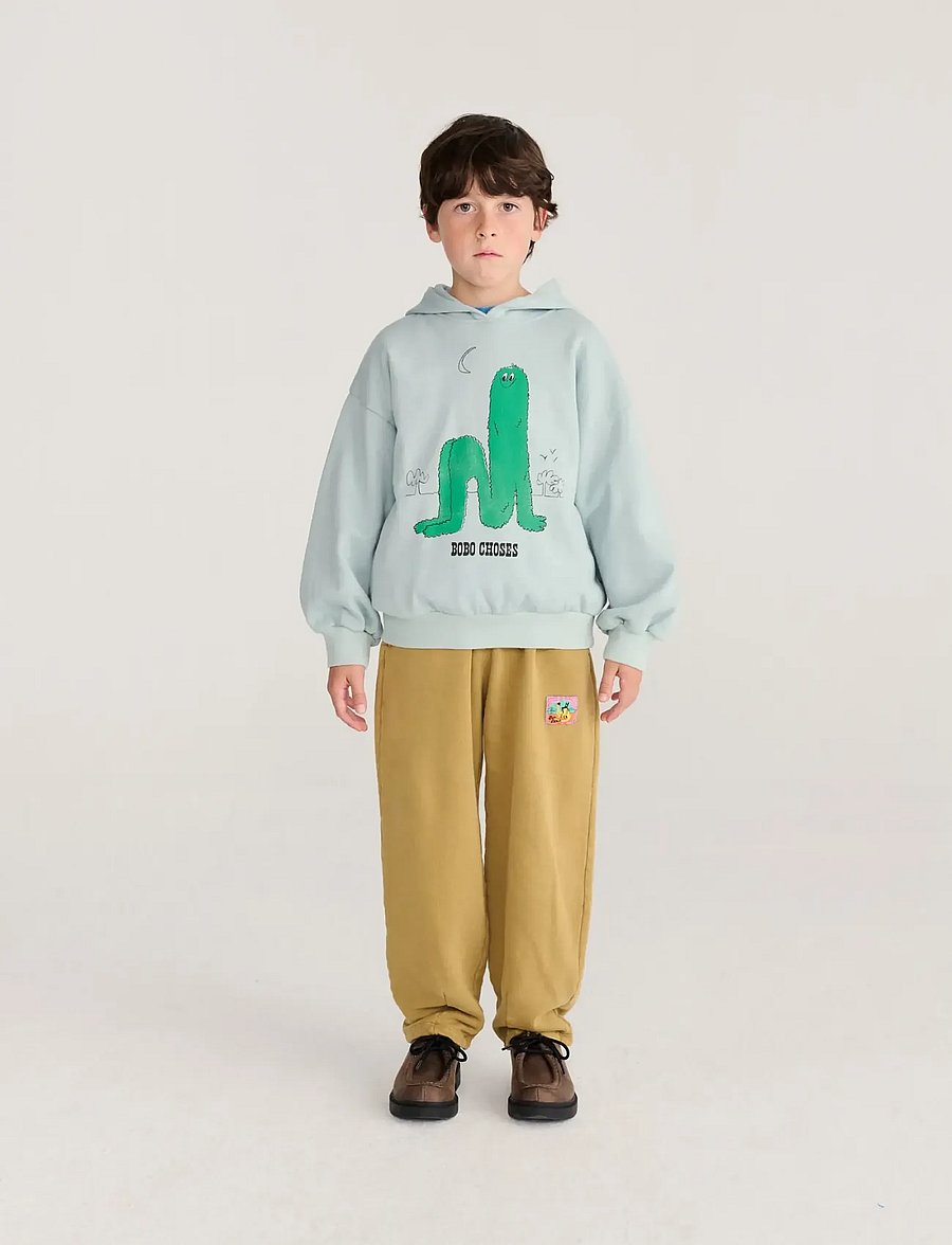 Bobo Choses - Taxi Saurus Tag cocoon jogging pants - jogginghosen - khaki green - 0