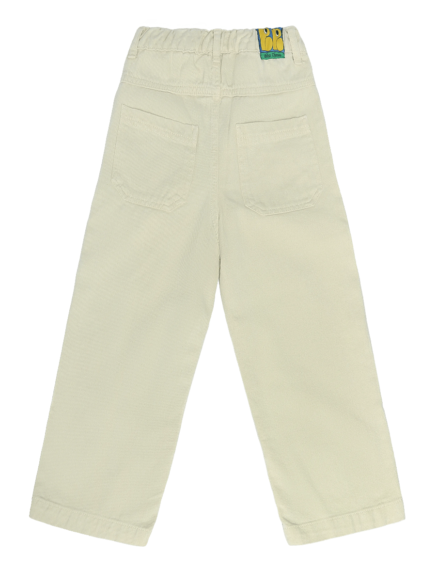 Bobo Choses - Bobo Choses Everyday Ghosts twill pants - chinos - white - 1