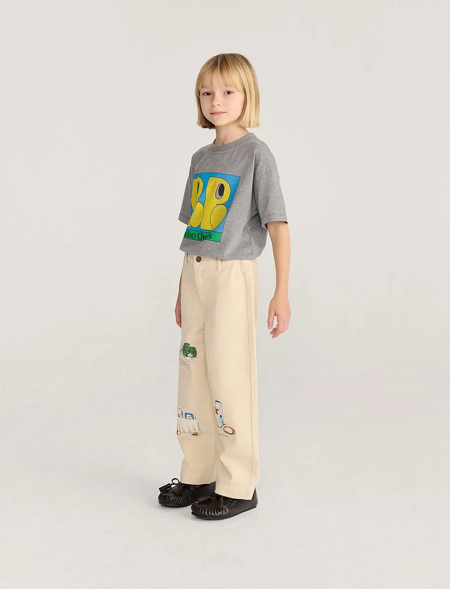 Bobo Choses - Bobo Choses Everyday Ghosts twill pants - chinos - white - 4