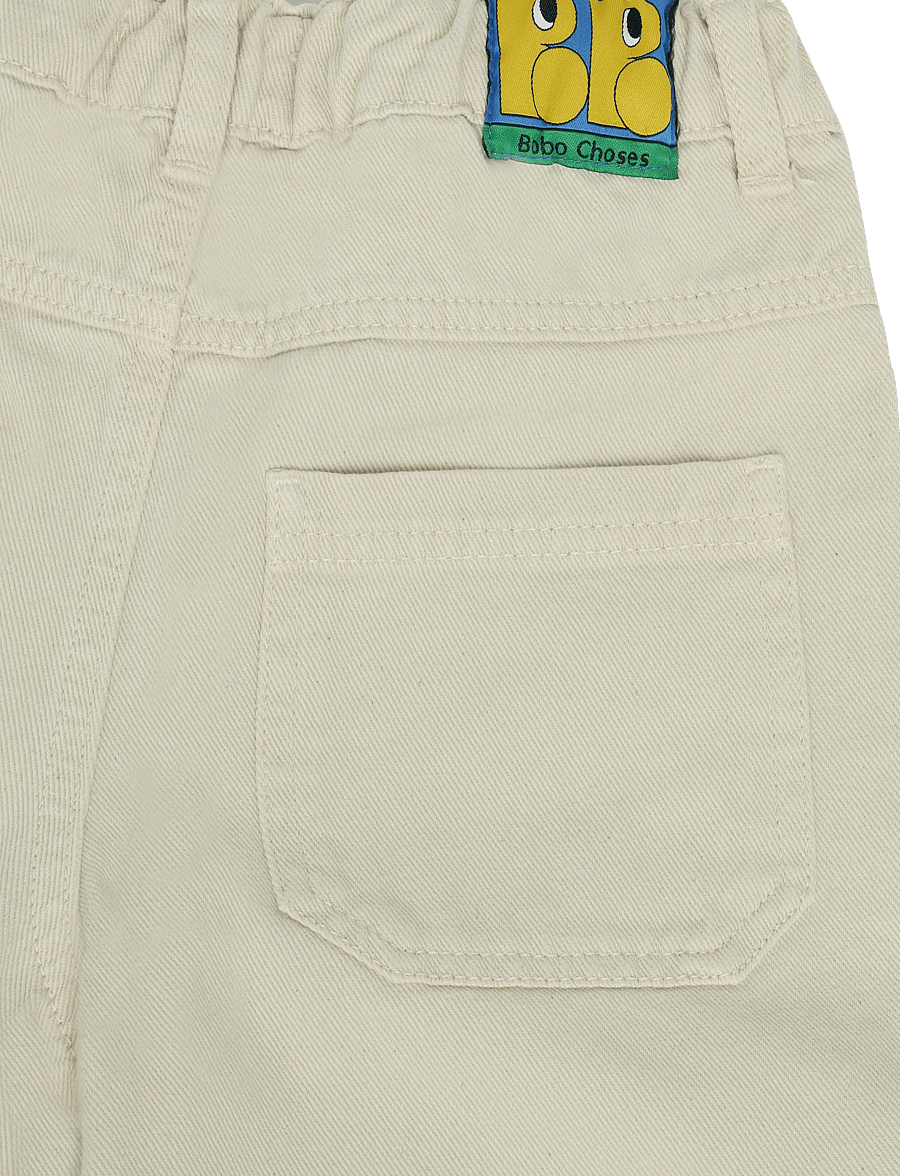 Bobo Choses - Bobo Choses Everyday Ghosts twill pants - chinos - white - 3