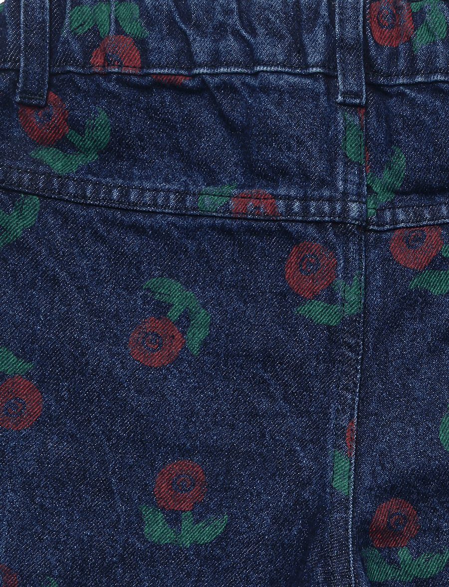 Bobo Choses - Stamp Bloom all over denim pants - loose jeans - navy - 3