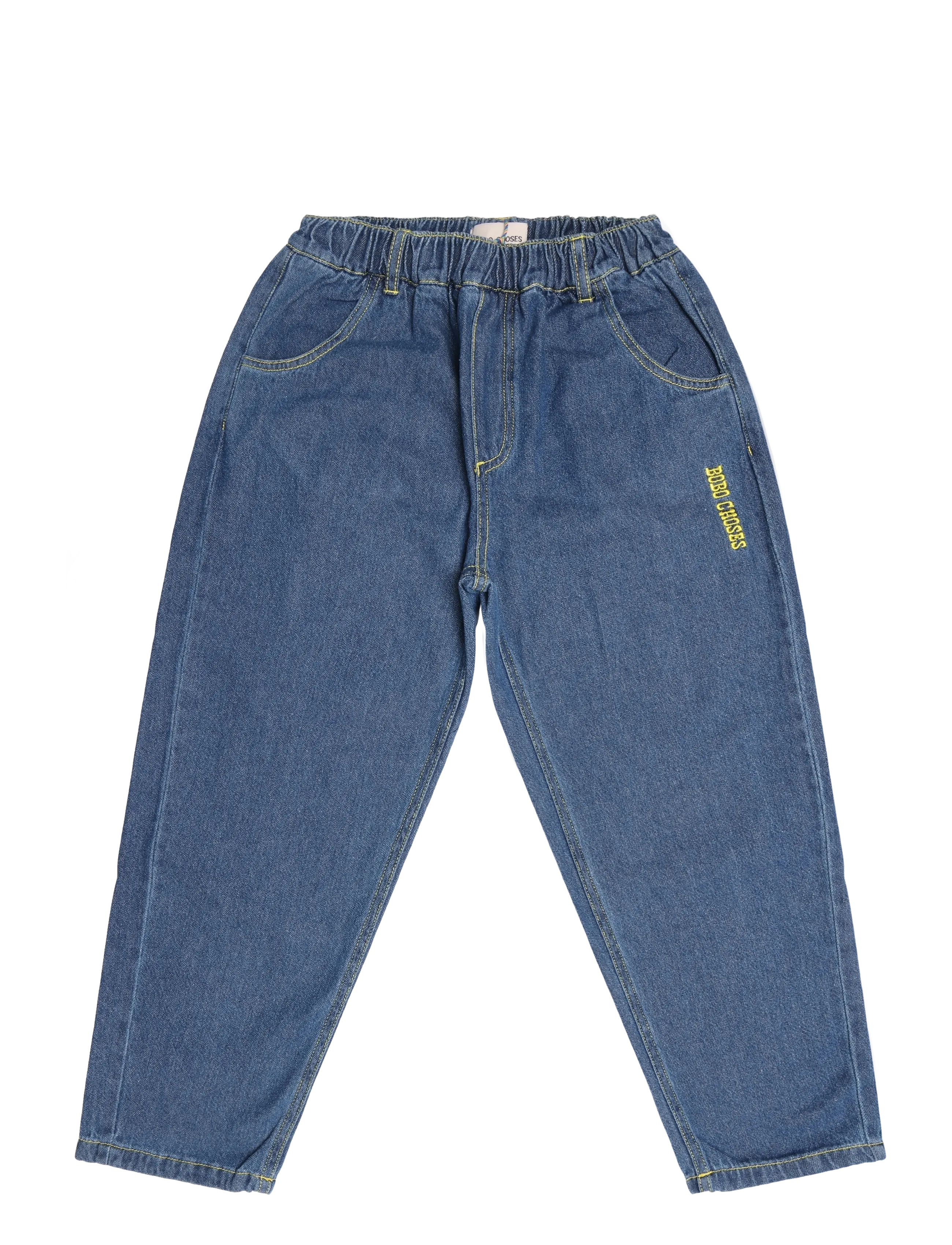 Bobo Choses Taxi Saurus Tag denim pants - Tøj - NAVY / navy